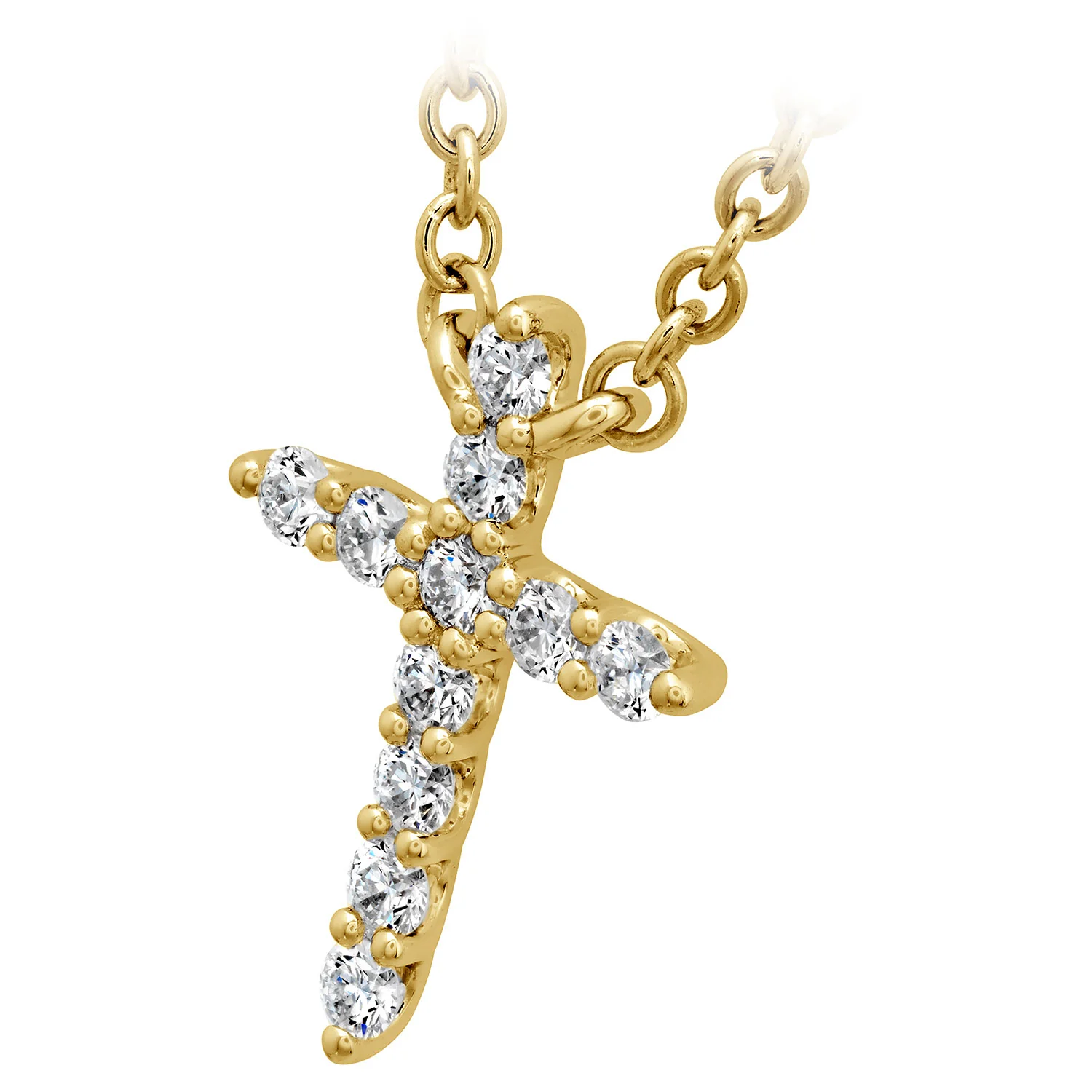 Hearts On Fire 18K Signature Diamond Cross Necklace - Small - Image 2