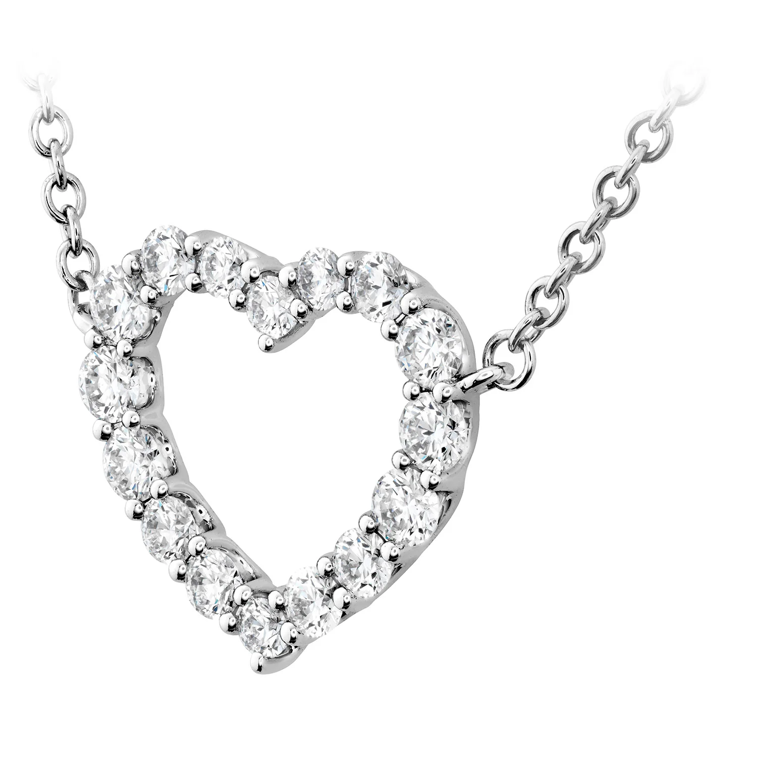 Hearts On Fire 18K Signature Heart Diamond Pendant - Medium - Image 2