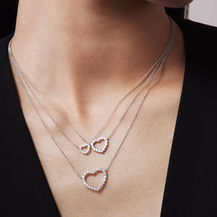 Hearts On Fire 18K Signature Heart Diamond Pendant - Medium - Image 4