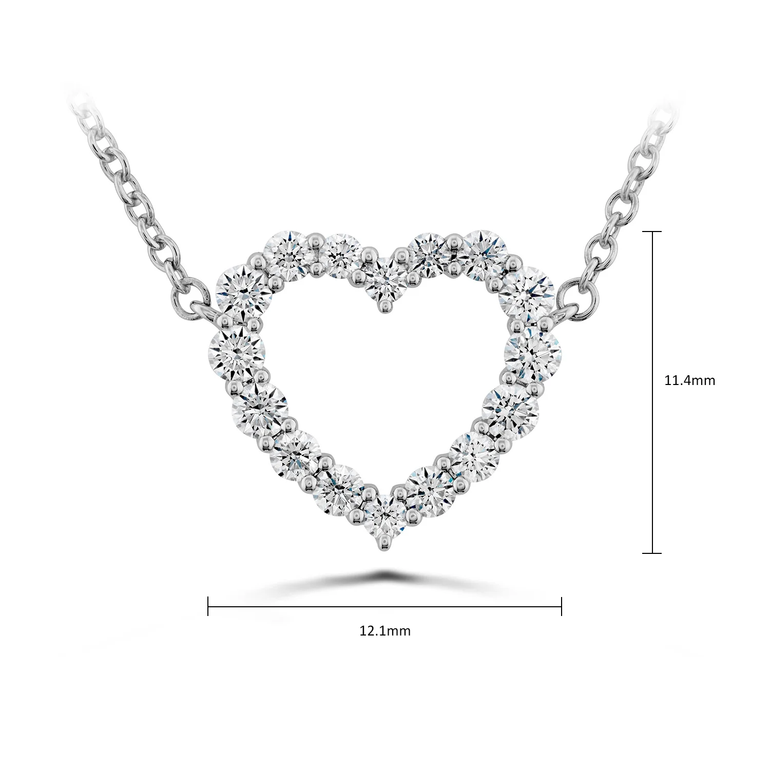 Hearts On Fire 18K Signature Heart Diamond Pendant - Medium - Image 5