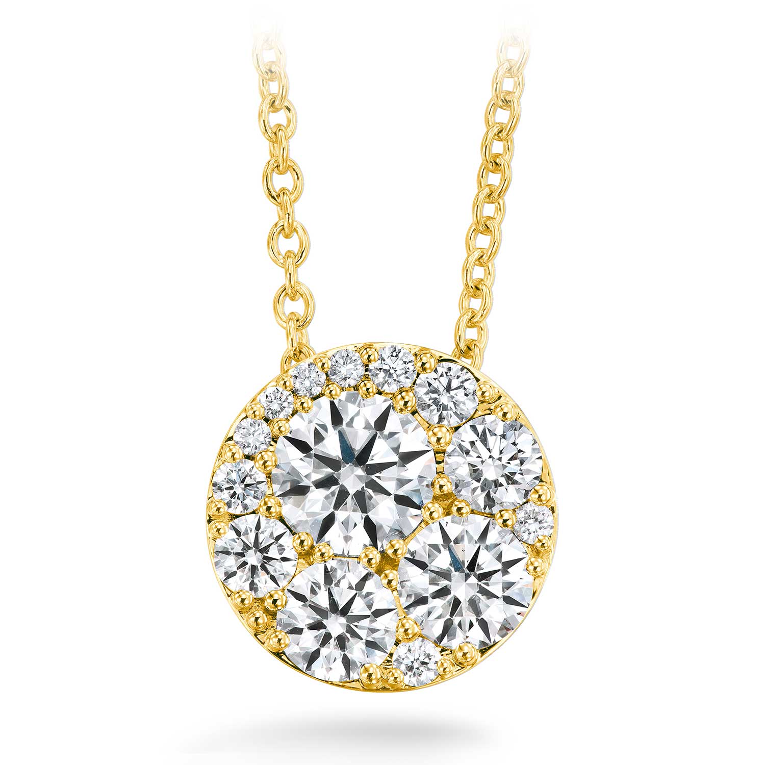 Hearts On Fire 18K Tessa Circle Diamond Necklace - 0.25ctw