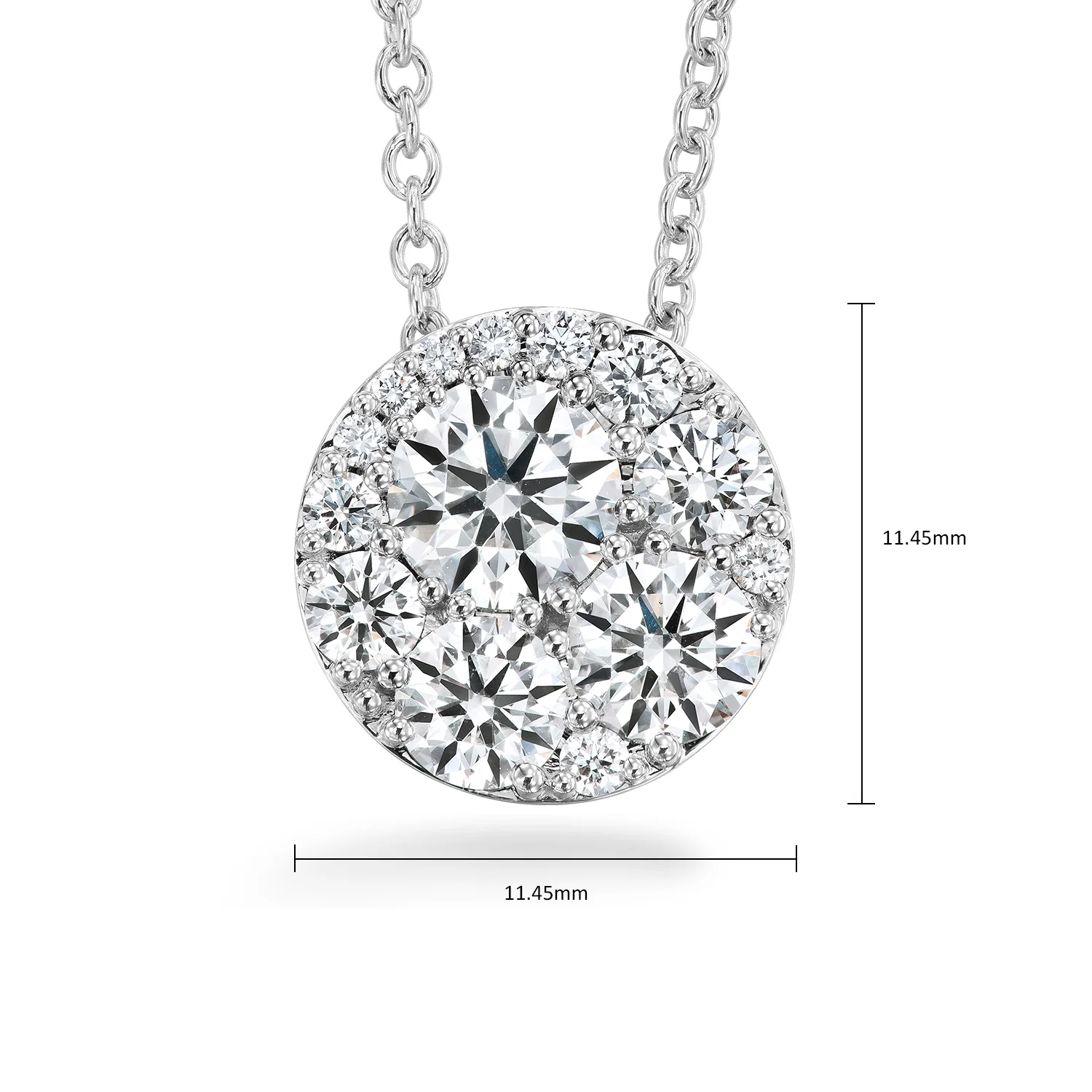 Hearts On Fire 18K Tessa Diamond Circle Pendant - 1.55ctw - Image 5