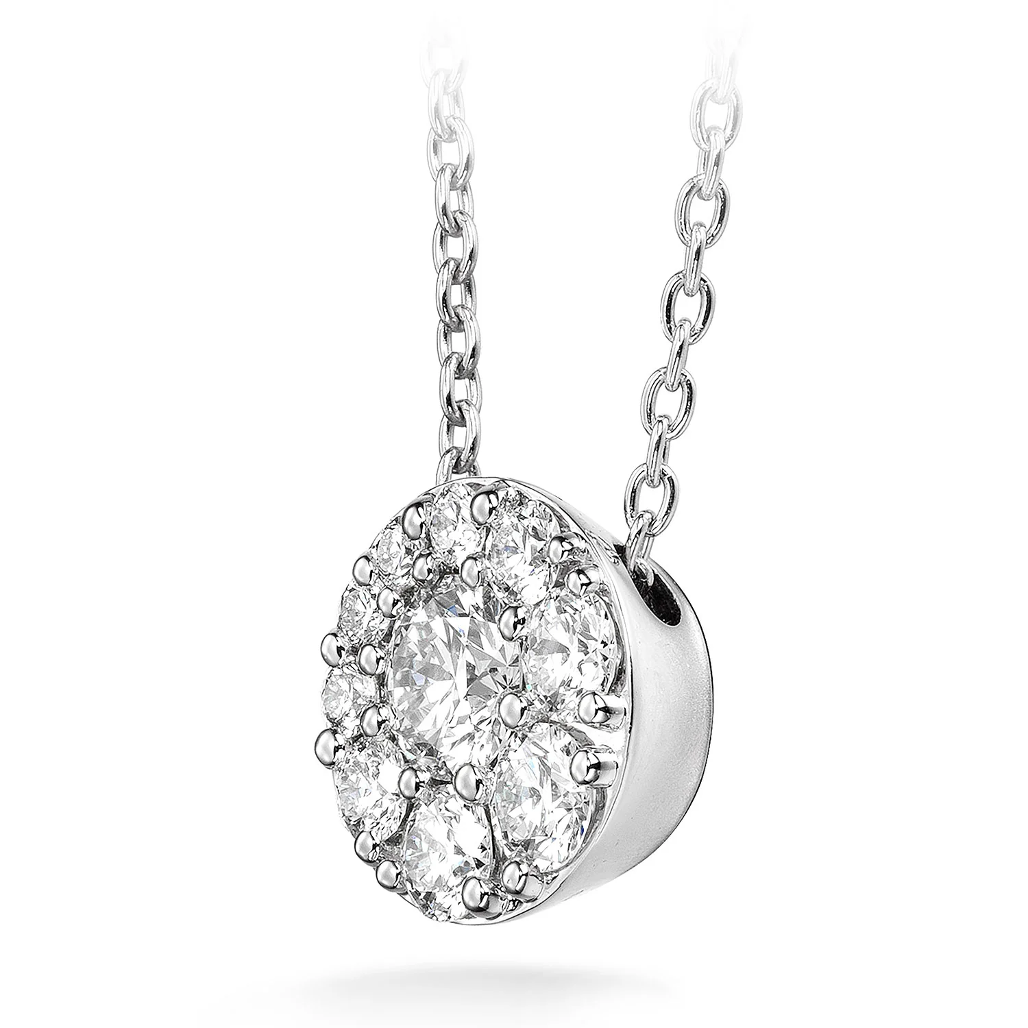 Hearts On Fire 18K Tessa Diamond Circle Pendant - 0.25ctw - Image 2