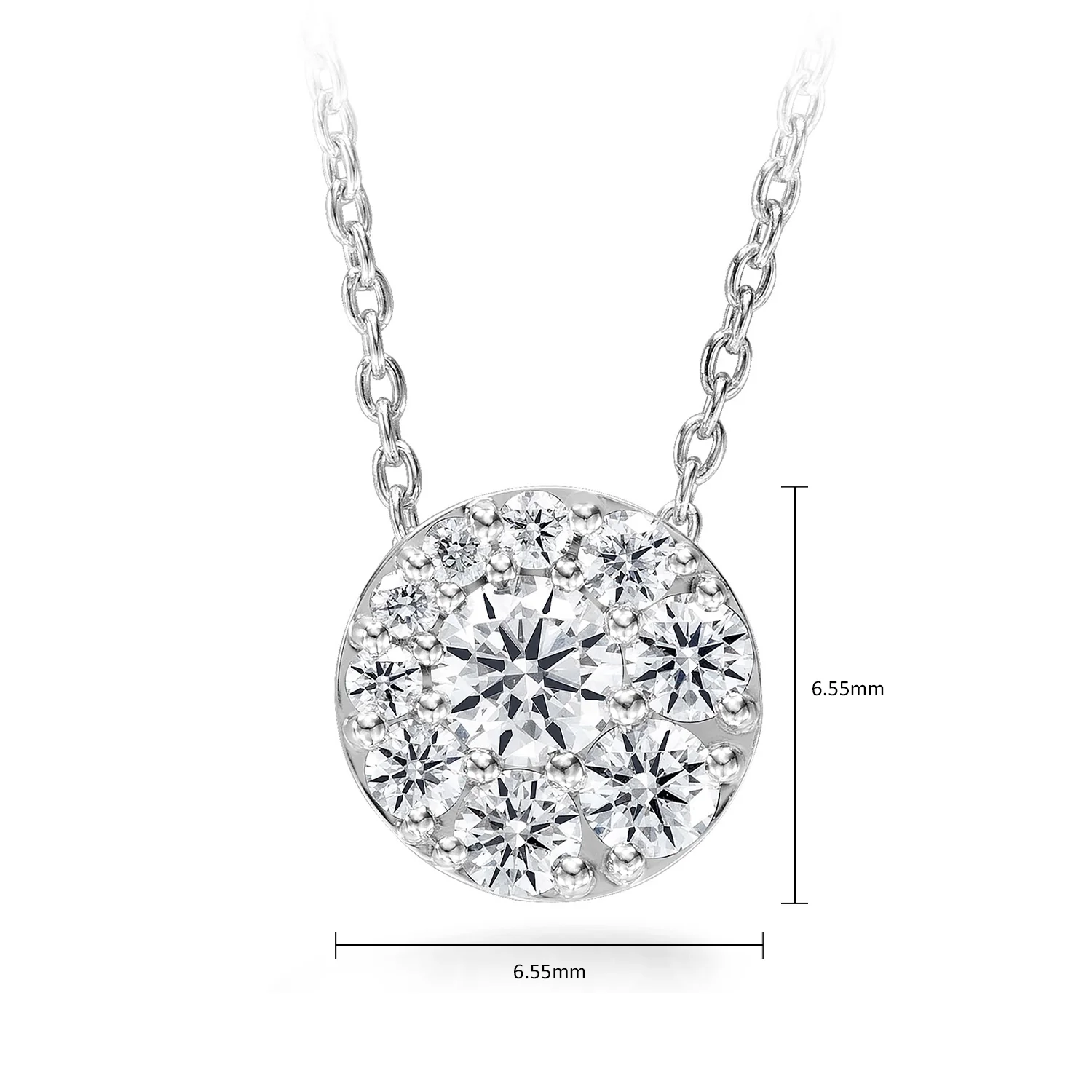 Hearts On Fire 18K Tessa Diamond Circle Pendant - 0.25ctw - Image 6