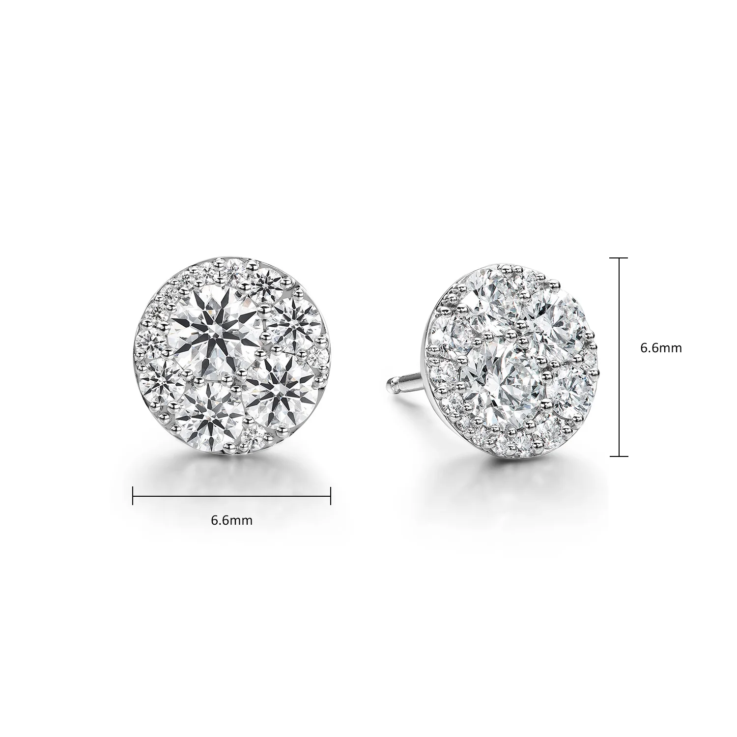 Hearts On Fire 18K Tessa Diamond Circle Stud Earrings - 0.50ctw - Image 3