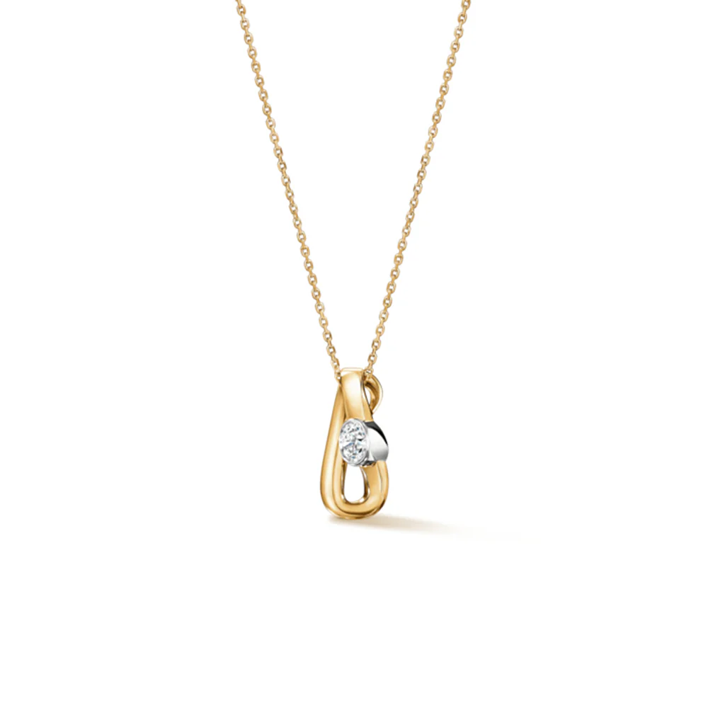 Hearts On Fire 18K Two-Tone INSIDE/OUT Diamond Pendant Necklace - Image 2