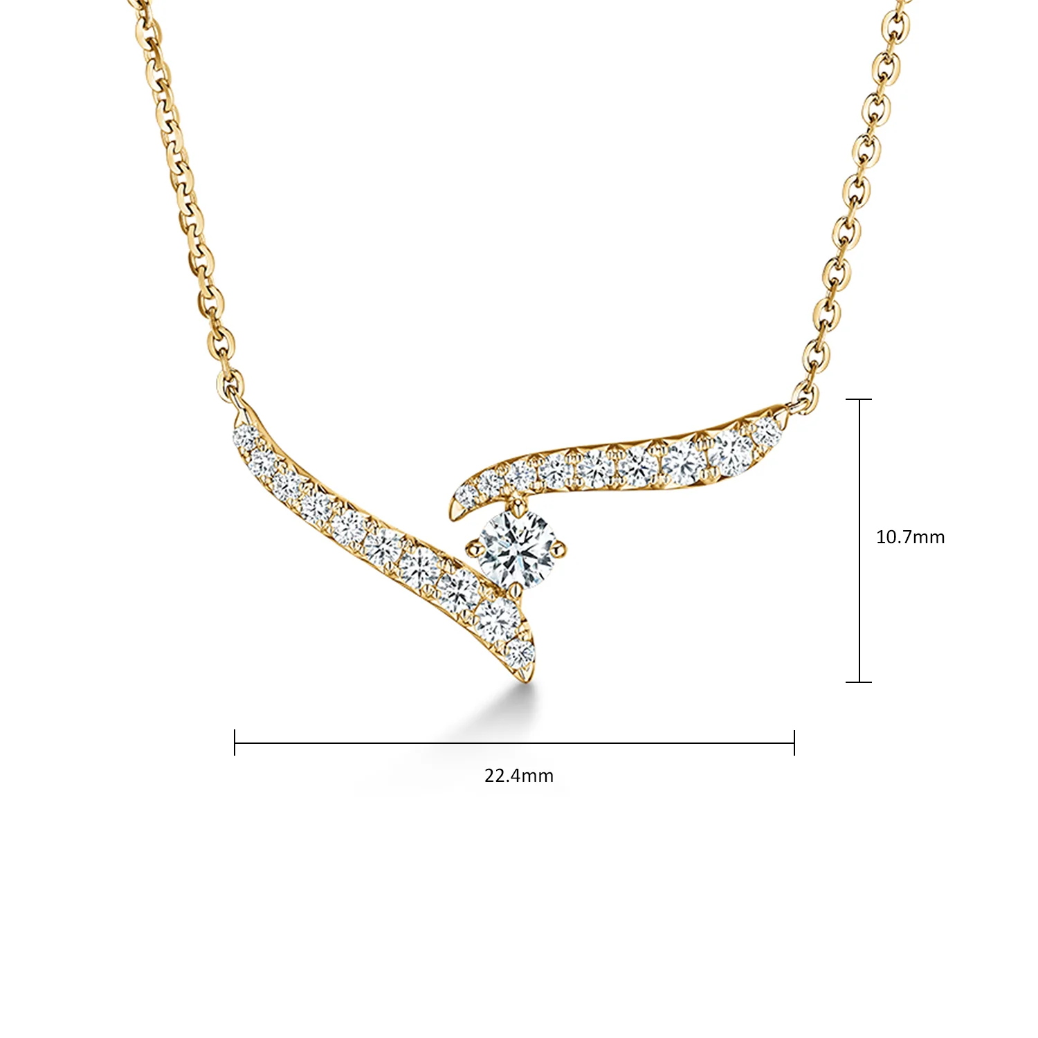 Hearts On Fire 18K VELA Crossover Diamond Pendant - Image 5