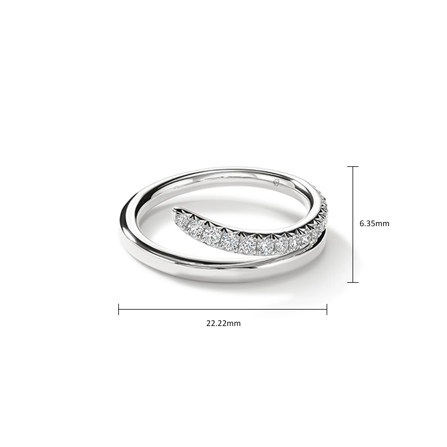 Hearts On Fire 18K VELA French Pavé Diamond Pavé Ring - Image 3