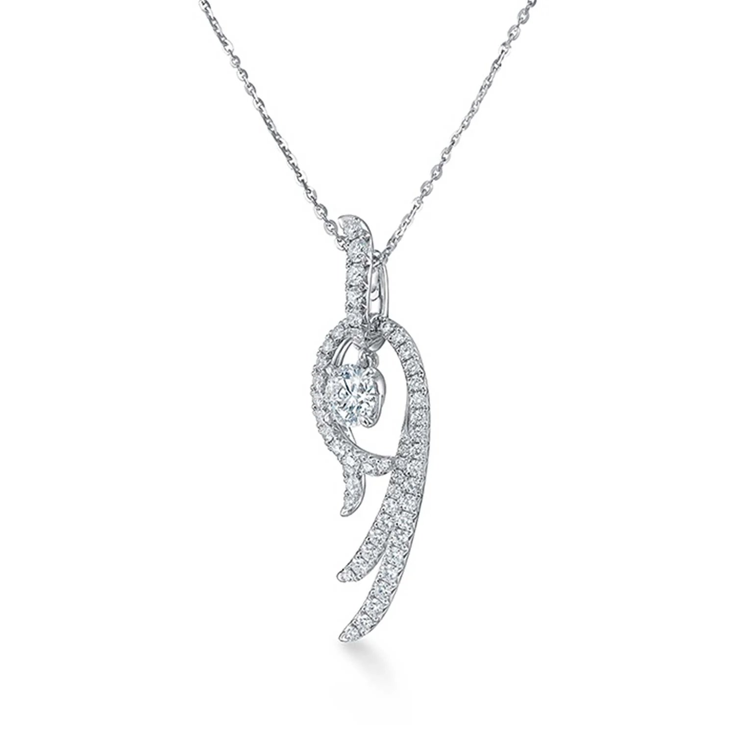 Hearts On Fire 18K VELA Twisted Diamond Pendant - Image 2