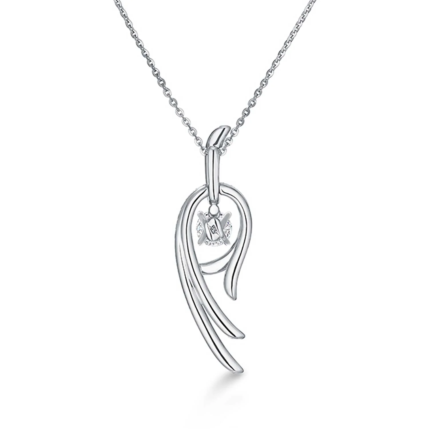 Hearts On Fire 18K VELA Twisted Diamond Pendant - Image 3