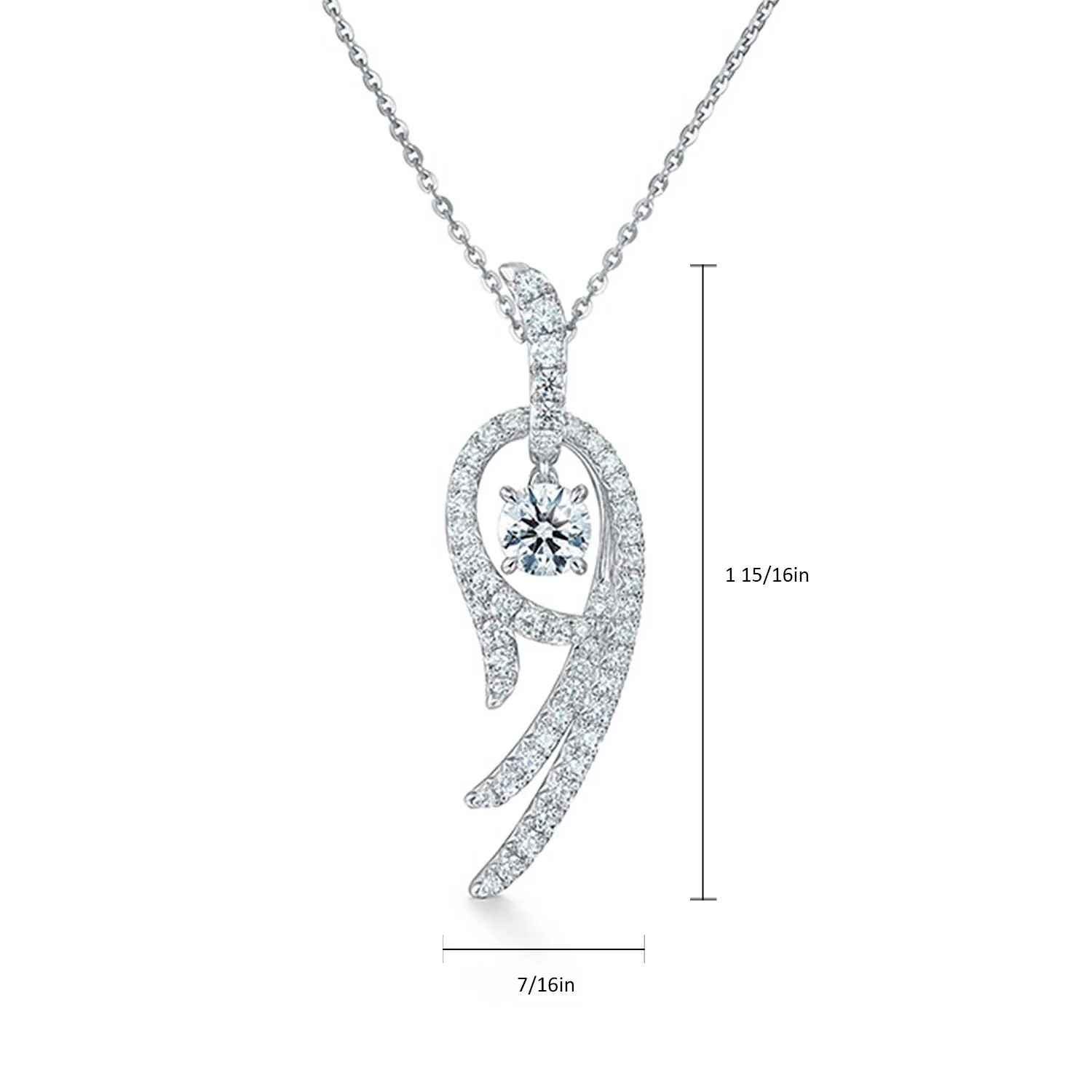 Hearts On Fire 18K VELA Twisted Diamond Pendant - Image 5
