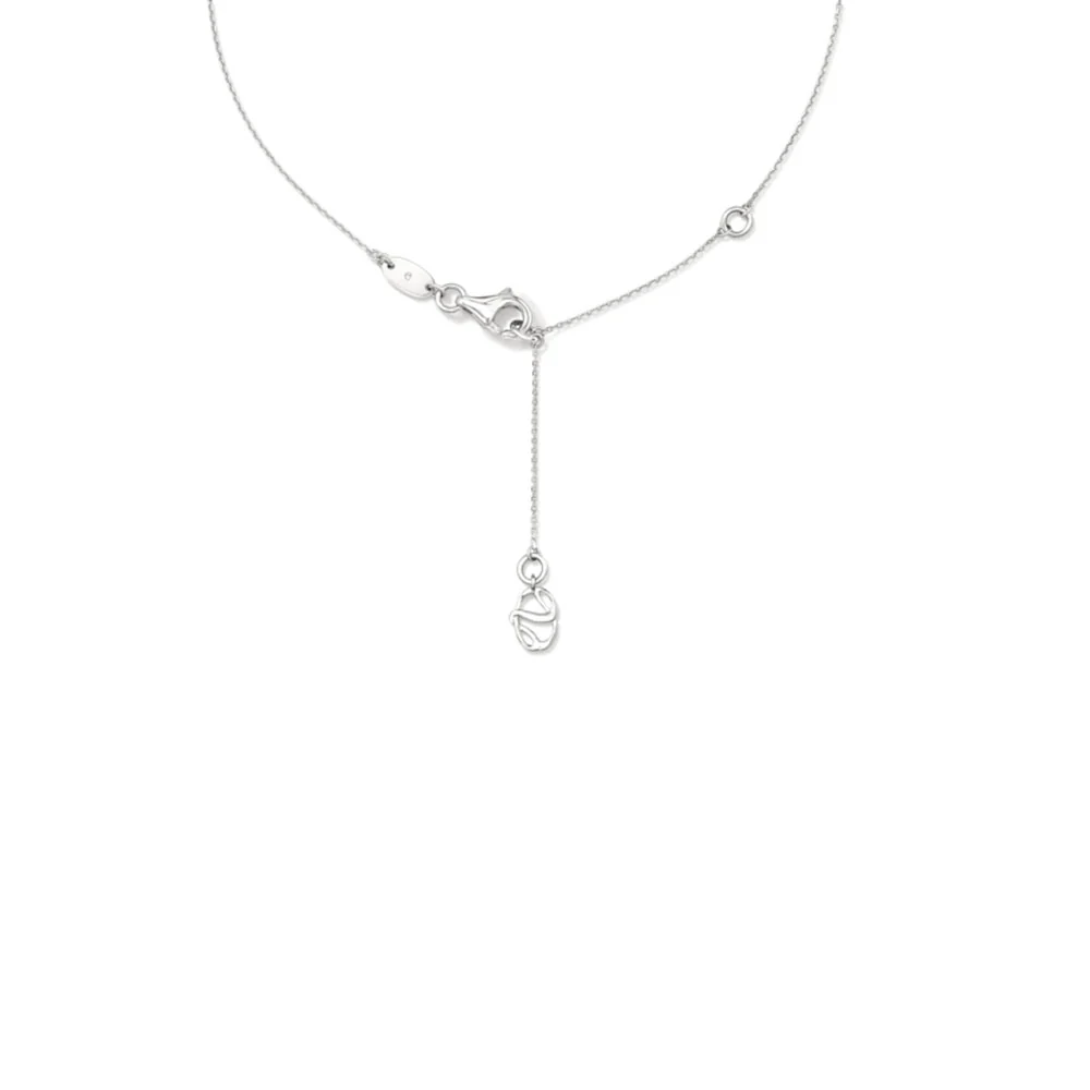 Hearts On Fire 18K Whimsical Circle Single Diamond Pendant Necklace - Image 2