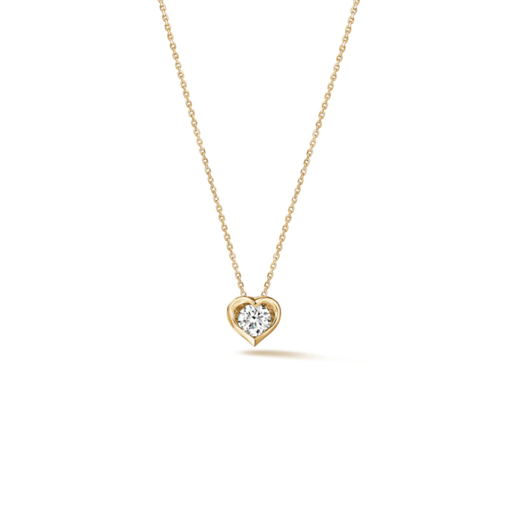 Hearts On Fire 18K Whimsical Heart Single Diamond Pendant Necklace - 0.27ctw