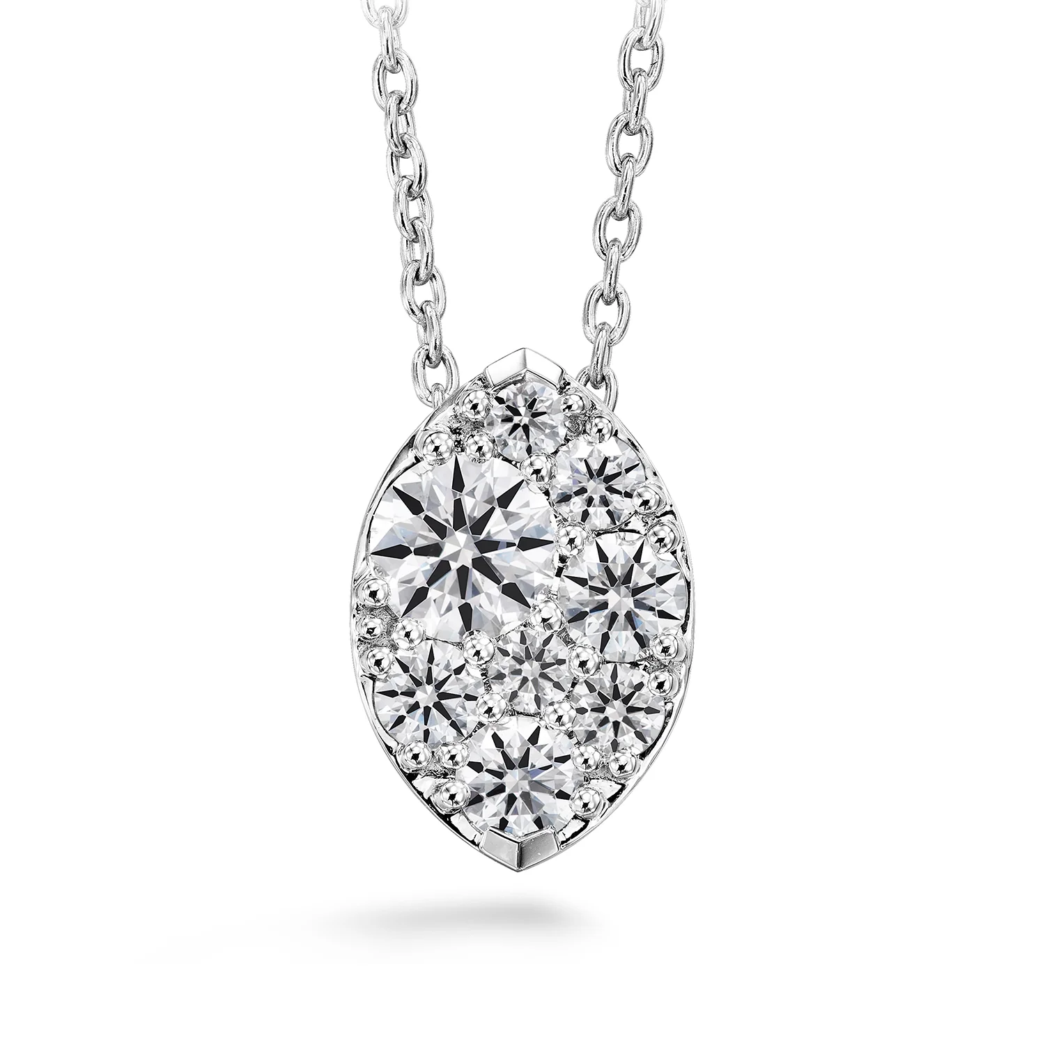 Hearts On Fire 18K Tessa Navette Diamond Pendant - 0.50ctw