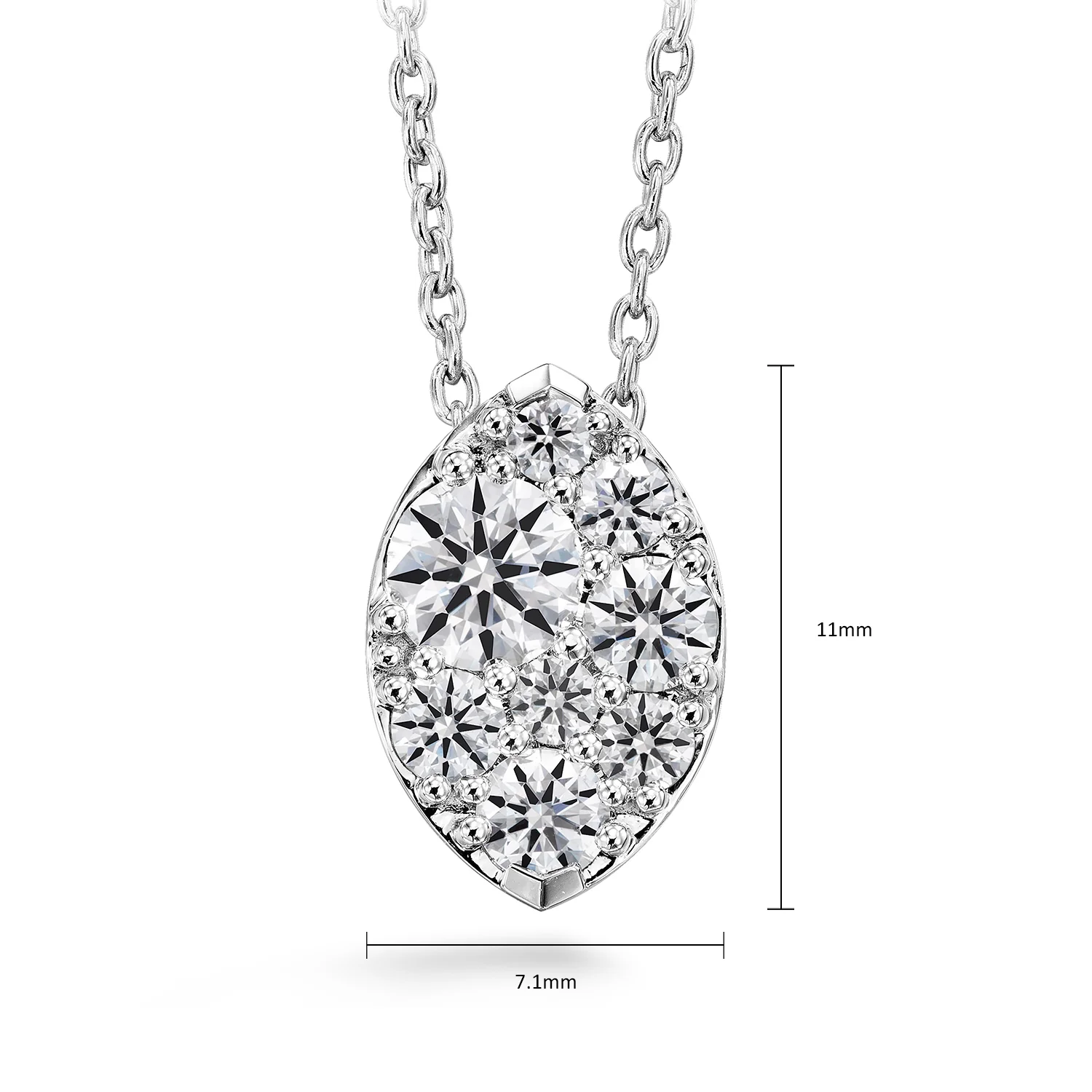 Hearts On Fire 18K Tessa Navette Diamond Pendant - 0.50ctw - Image 5