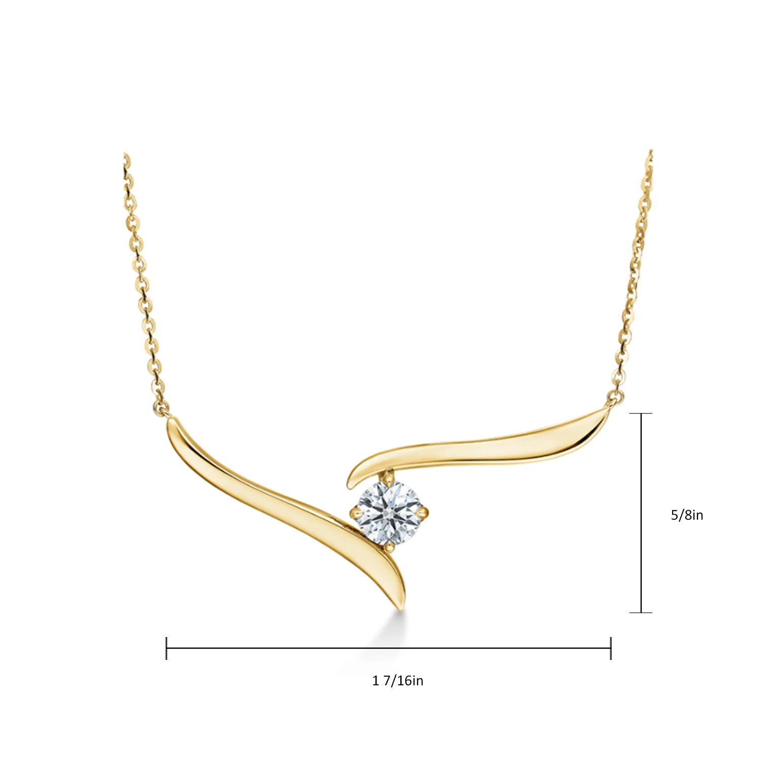 Hearts On Fire 18K VELA Crossover Diamond Pendant - Image 4