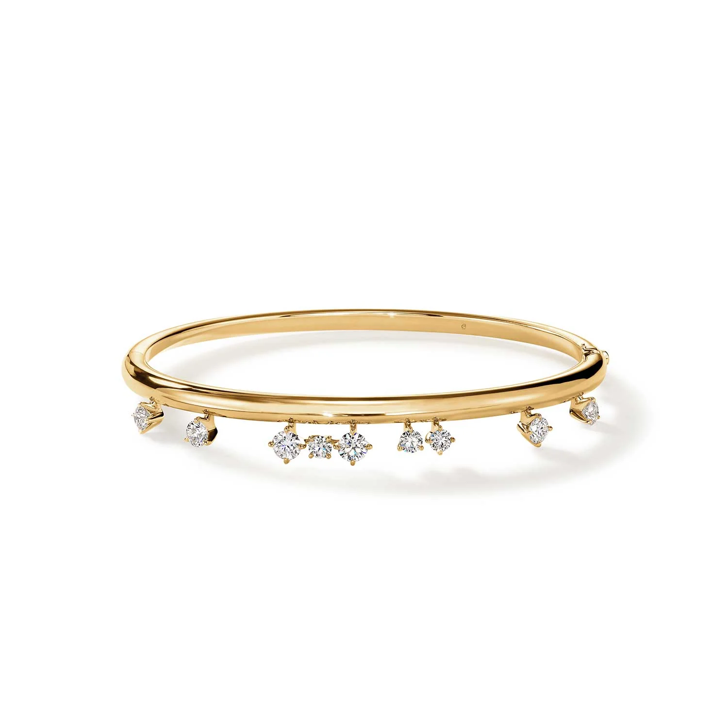 Hearts On Fire 18K Barre Floating Diamond Bangle