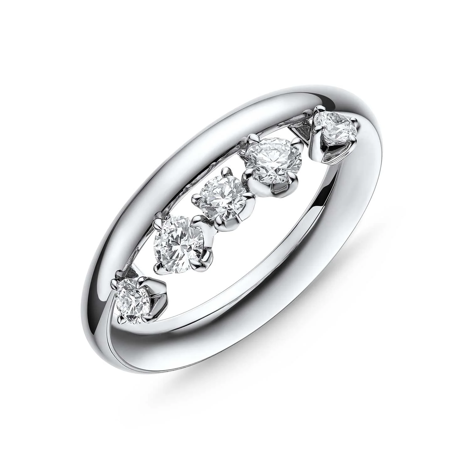 Hearts On Fire 18K Barre Floating Diamond Ring - Image 3