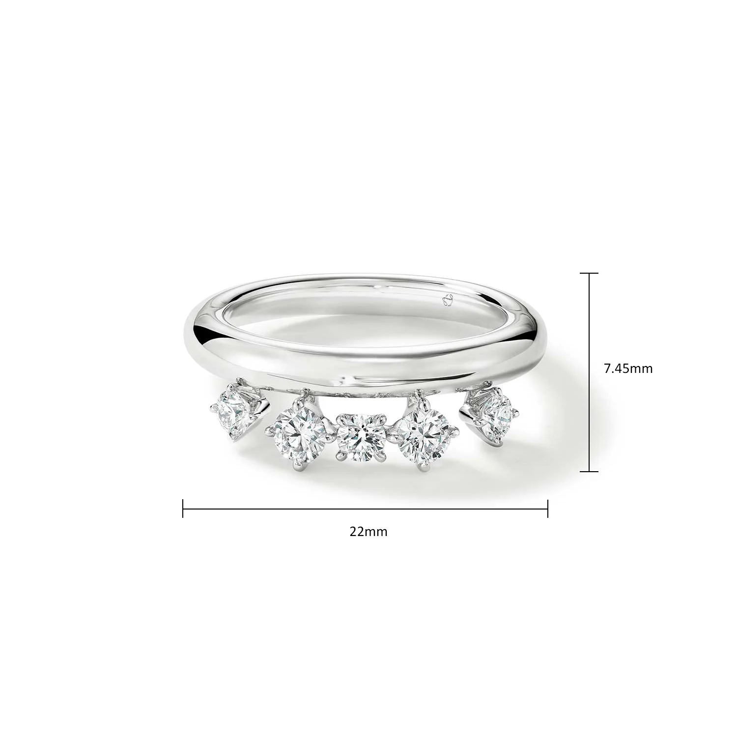 Hearts On Fire 18K Barre Floating Diamond Ring - Image 5