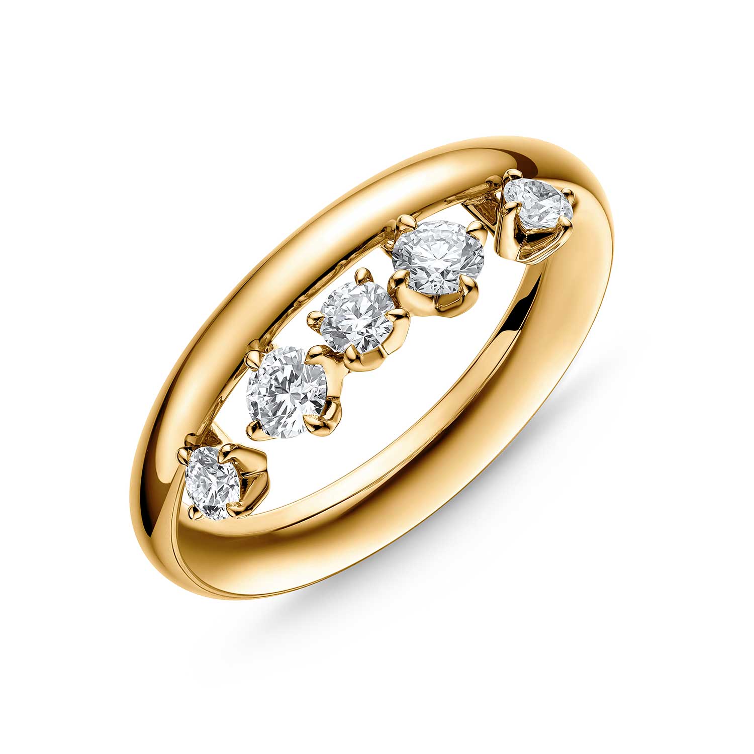 Hearts On Fire 18K Barre Floating Diamond Ring - Image 3