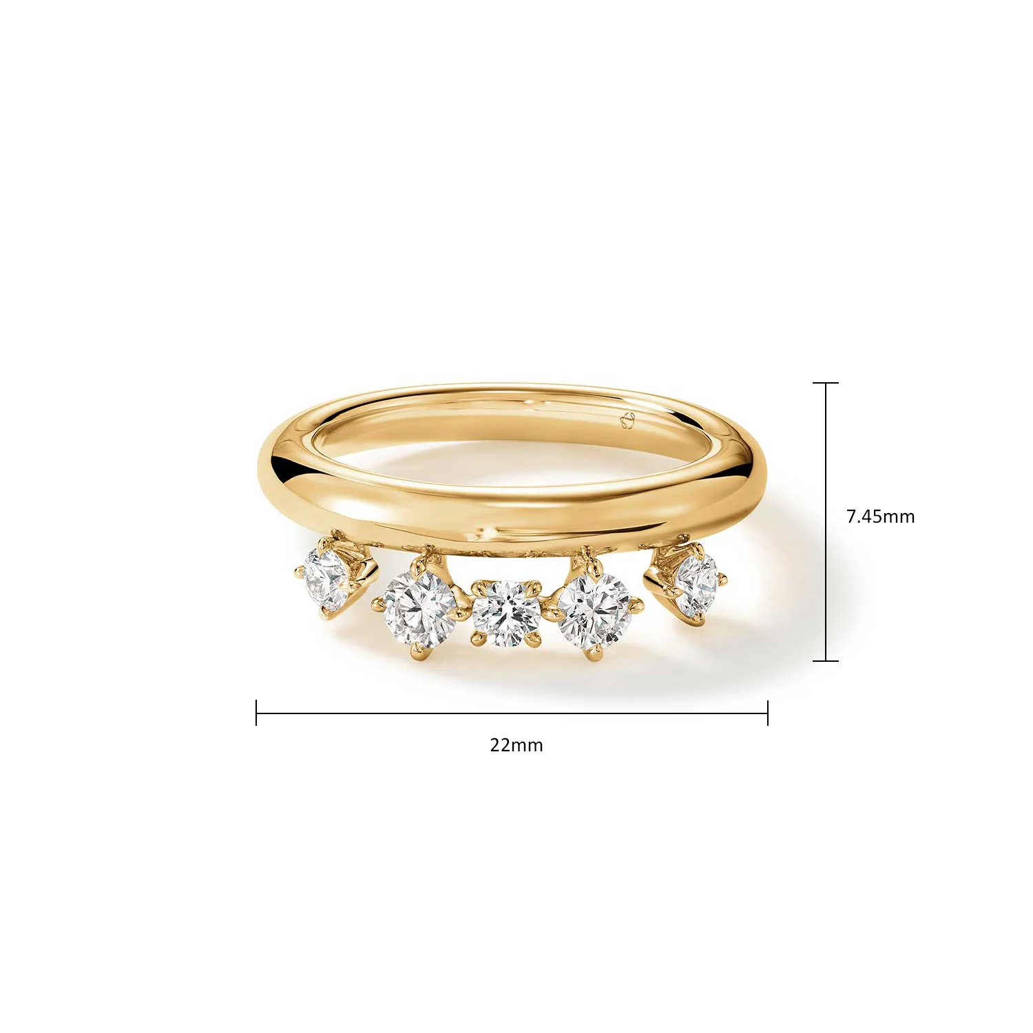 Hearts On Fire 18K Barre Floating Diamond Ring - Image 5