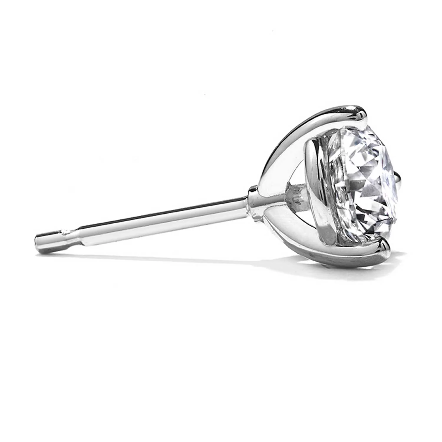 Hearts On Fire 18K 3-Prong Diamond Stud Earrings - 1.49ctw - Image 2