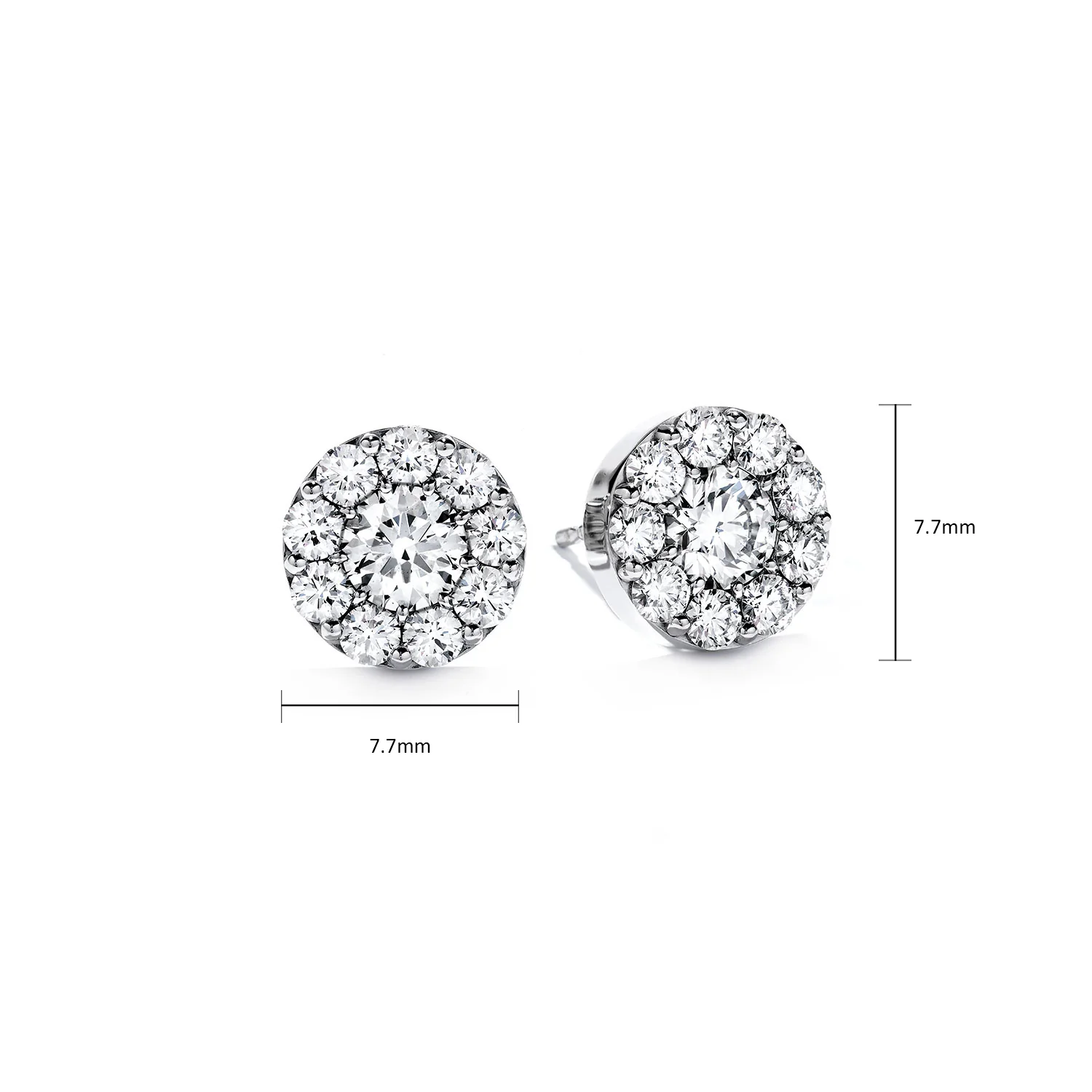 Hearts On Fire 18K Fulfillment Diamond Stud Earrings - 1.06ctw - Image 4