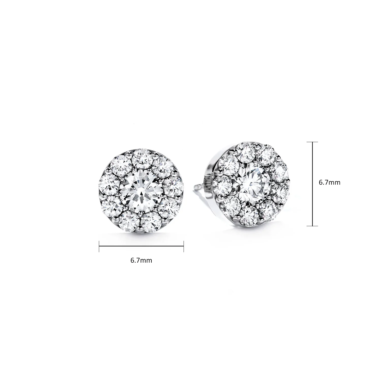 Hearts On Fire 18K Fulfillment Diamond Stud Earrings - 0.51ctw - Image 3
