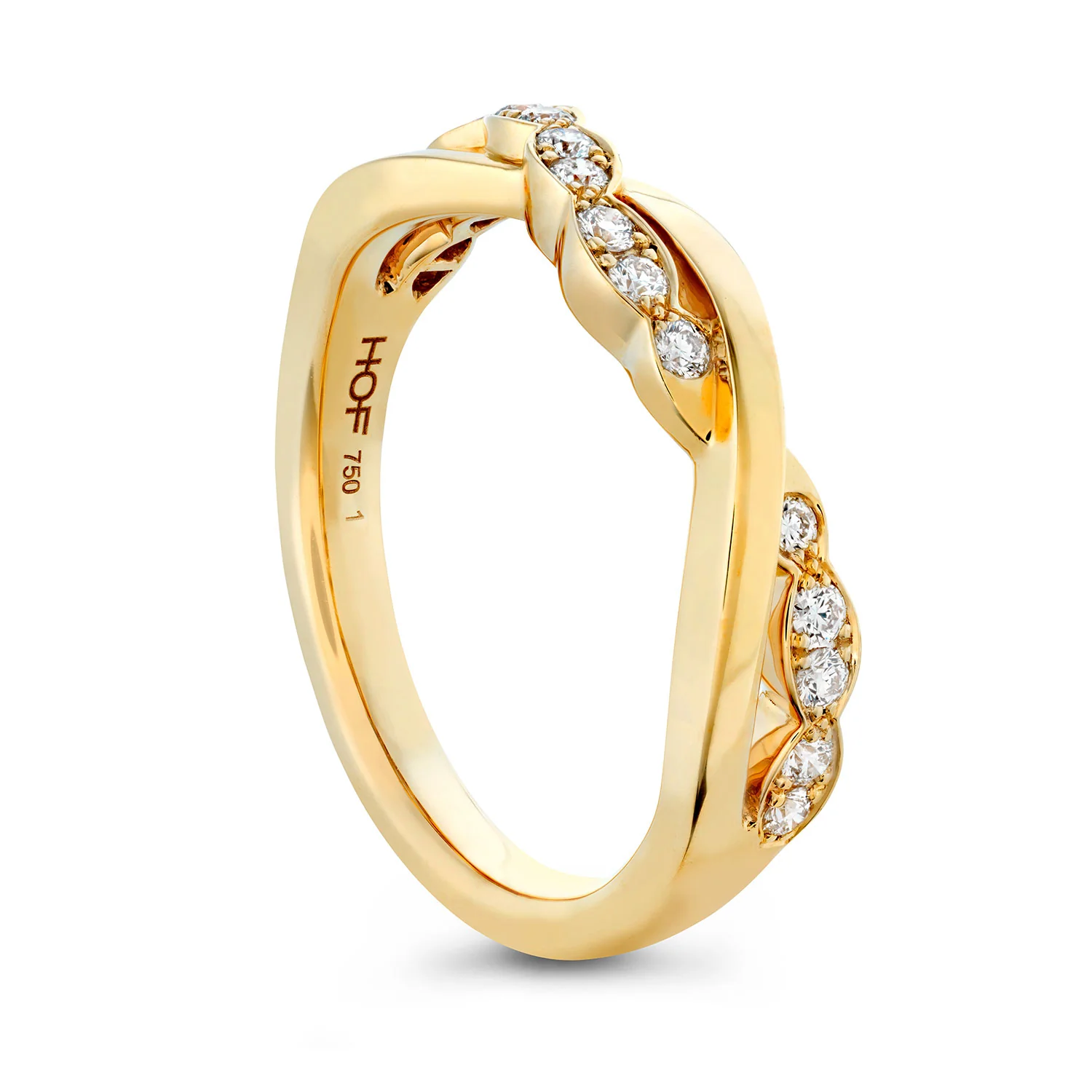 Hearts On Fire 18K Lorelei Floral Twist Diamond Band - Image 2