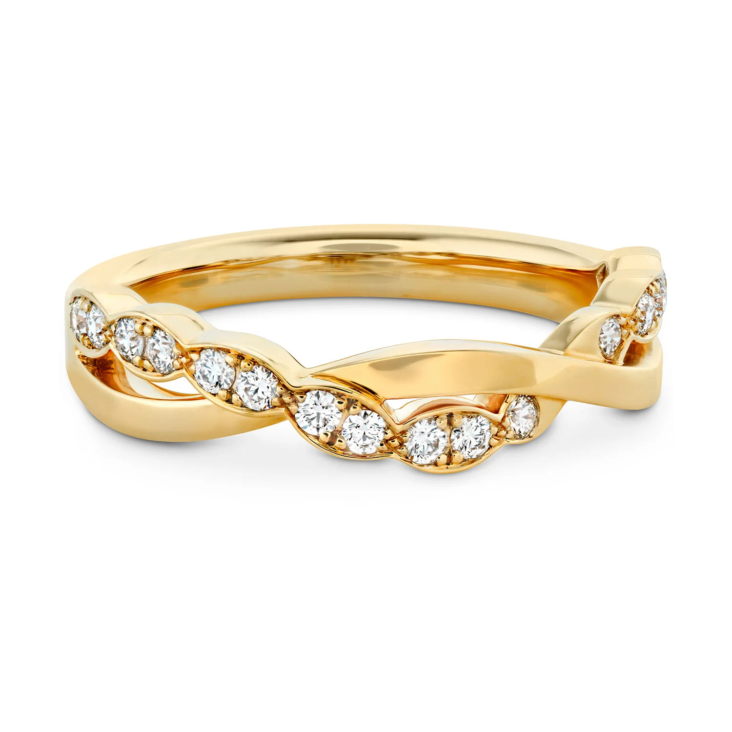 Hearts On Fire 18K Lorelei Floral Twist Diamond Band - Image 3