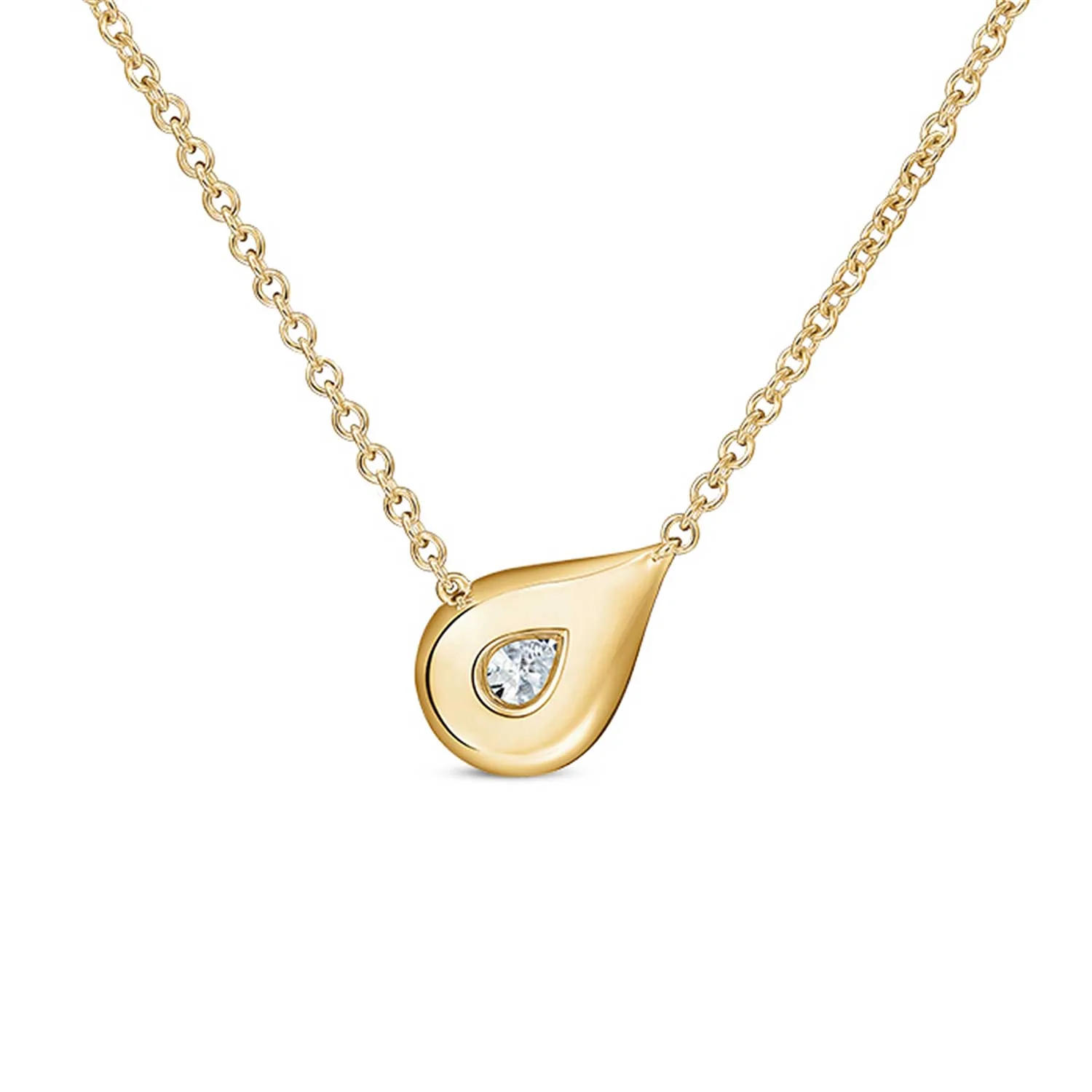 Hearts On Fire 18K LU Diamond Droplet Pendant - 0.53ctw - Image 3