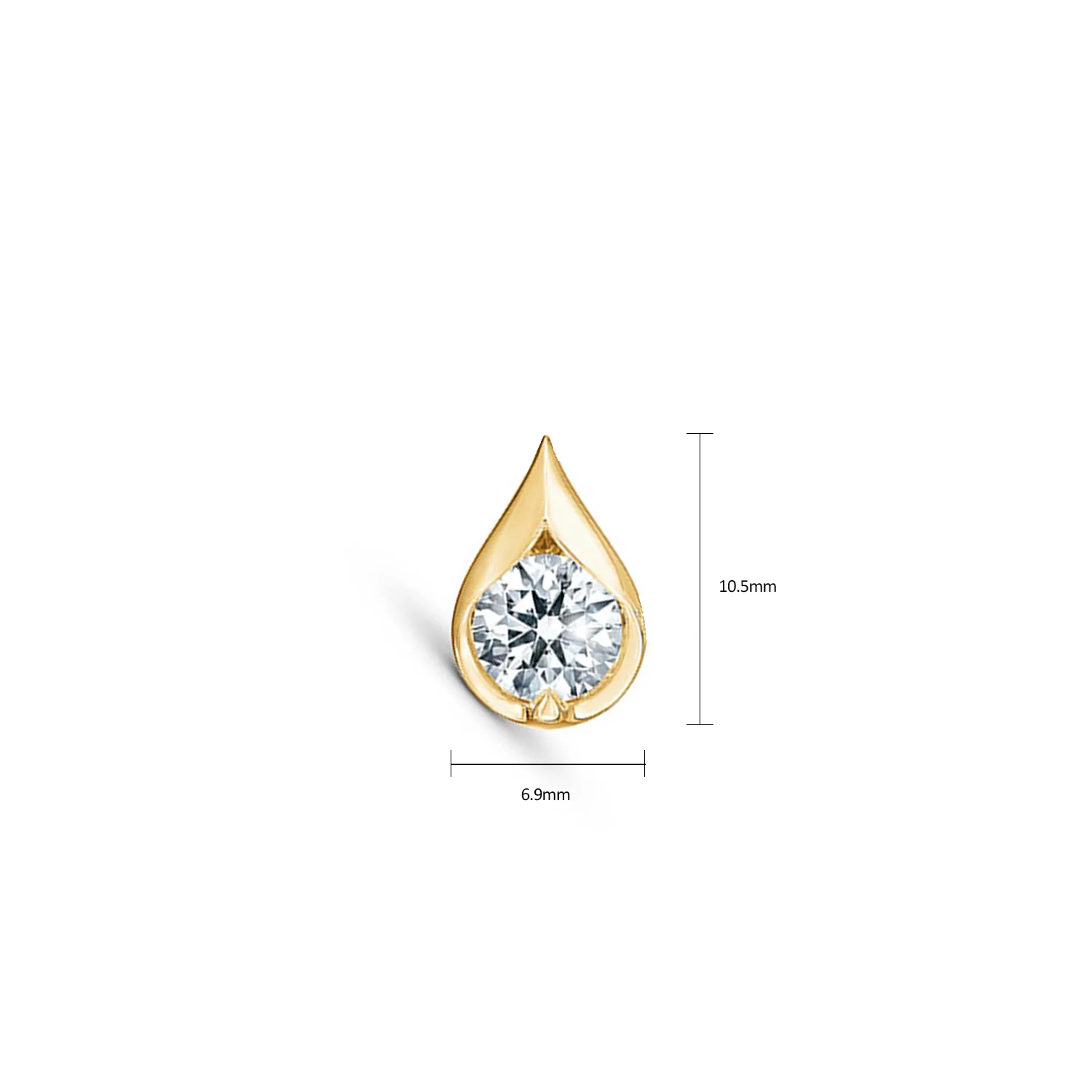 Hearts On Fire 18K LU Diamond Droplet Pendant - 0.53ctw - Image 7