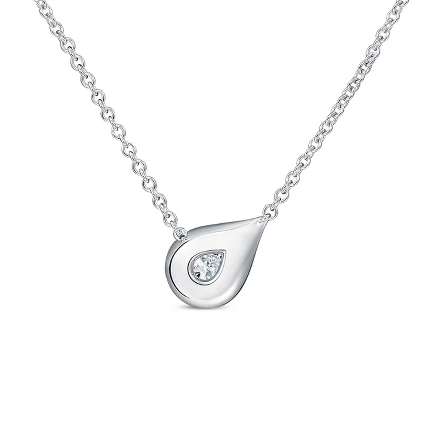 Hearts On Fire 18K LU Diamond Droplet Pendant - 0.50ctw - Image 3
