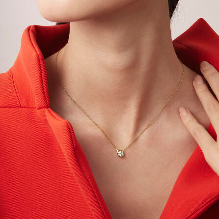 Hearts On Fire 18K LU Diamond Droplet Pendant - 0.50ctw - Image 5