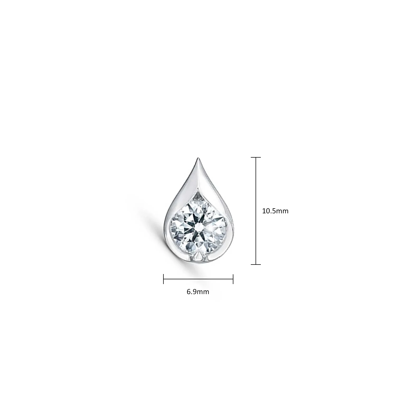 Hearts On Fire 18K LU Diamond Droplet Pendant - 0.50ctw - Image 6