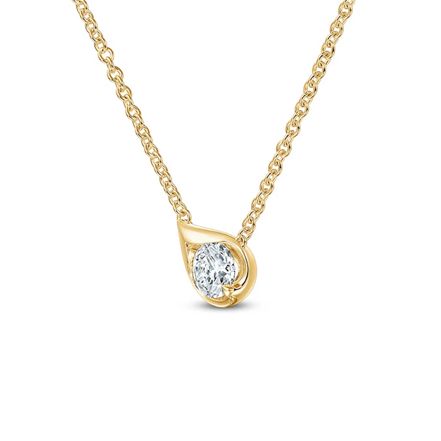 Hearts On Fire 18K LU Diamond Droplet Pendant - 0.34ctw - Image 2