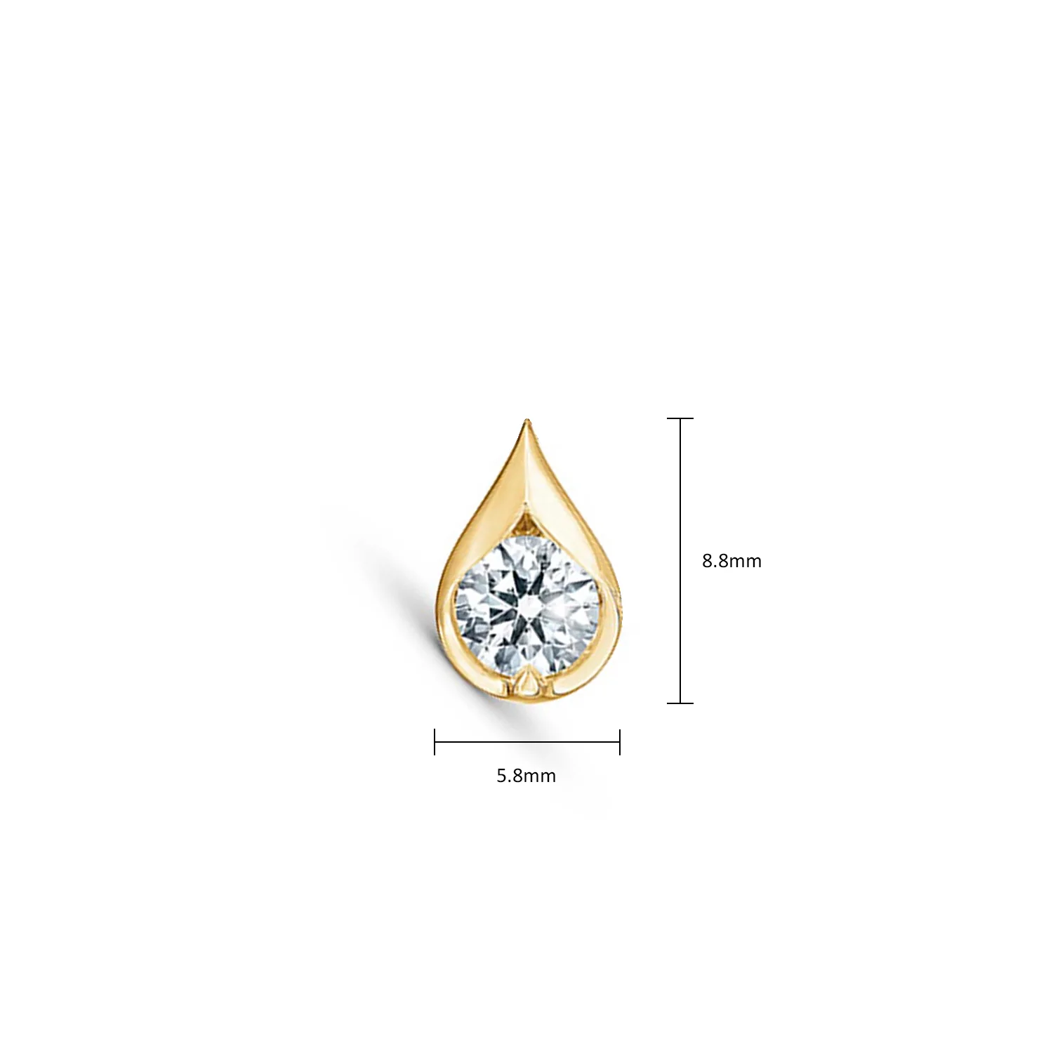 Hearts On Fire 18K LU Diamond Droplet Pendant - 0.34ctw - Image 7