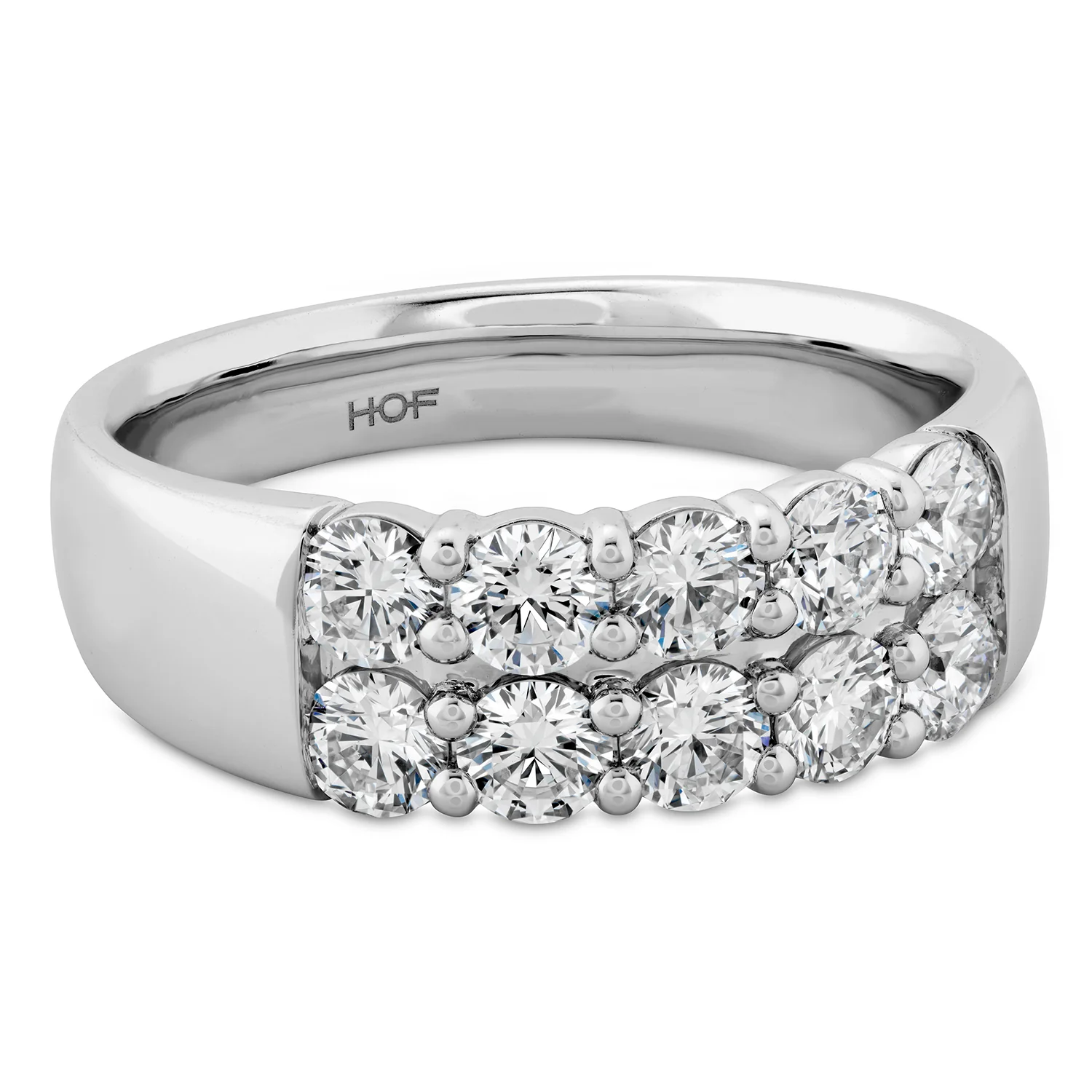 Hearts On Fire 18K Signature Double Row Diamond Ring - Image 3