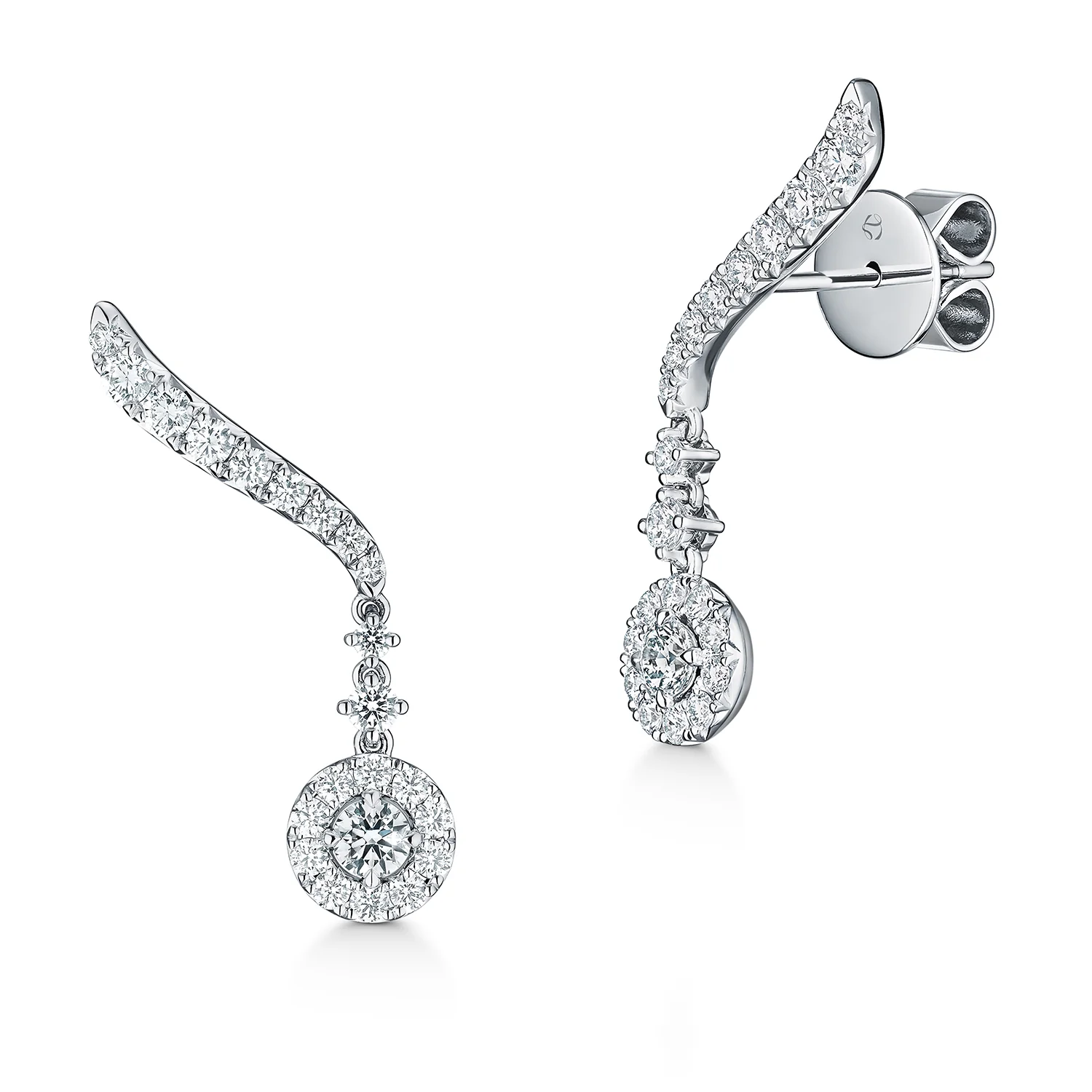 Hearts On Fire 18K VELA Diamond Drop Earrings