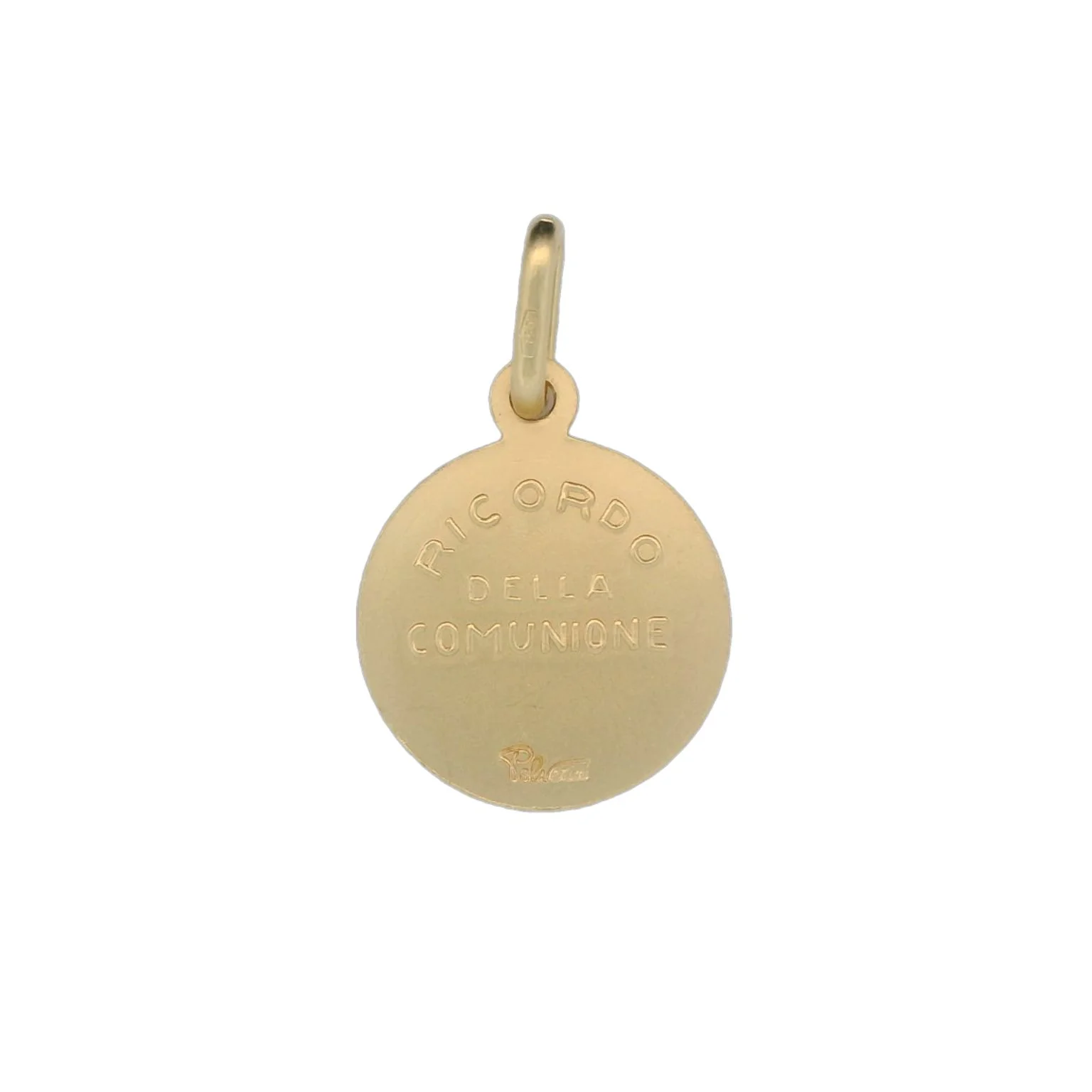 Italian 18K Coined Communion Medal - 13MM - Image 2