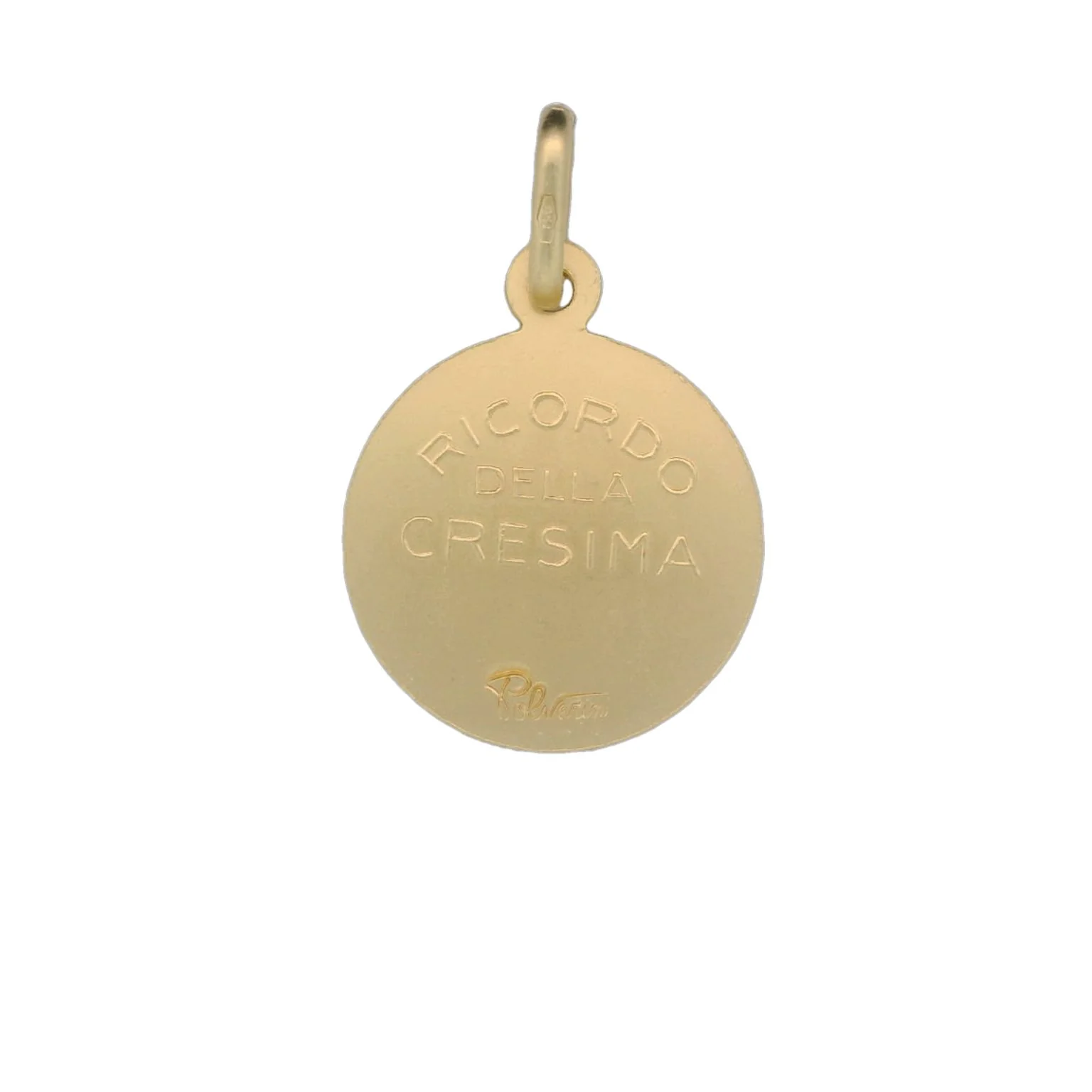 Italian 18K Coined Confirmation Medal - 15MM - Image 2