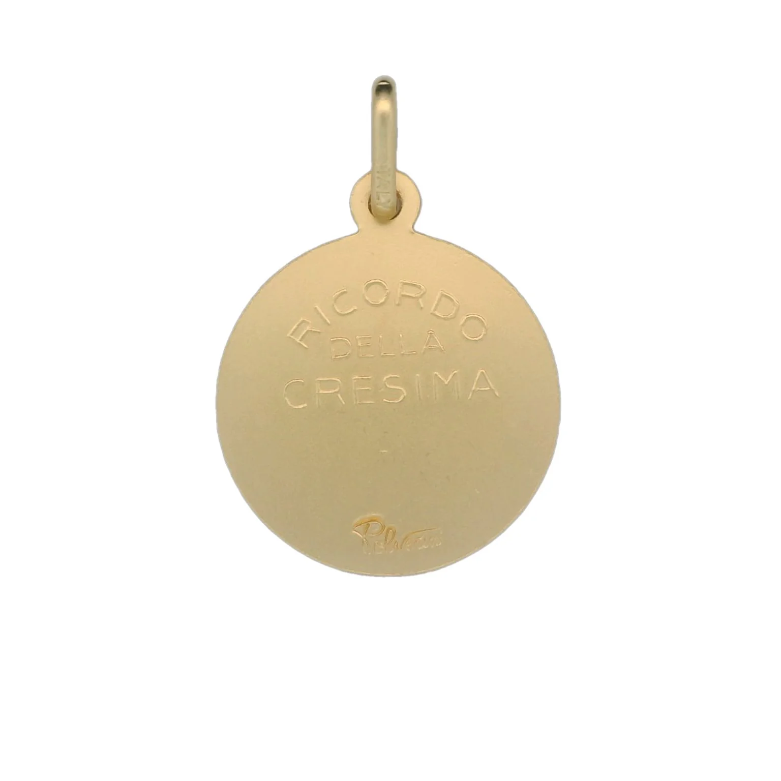 Italian 18K Coined Confirmation Medal - 17MM - Image 2