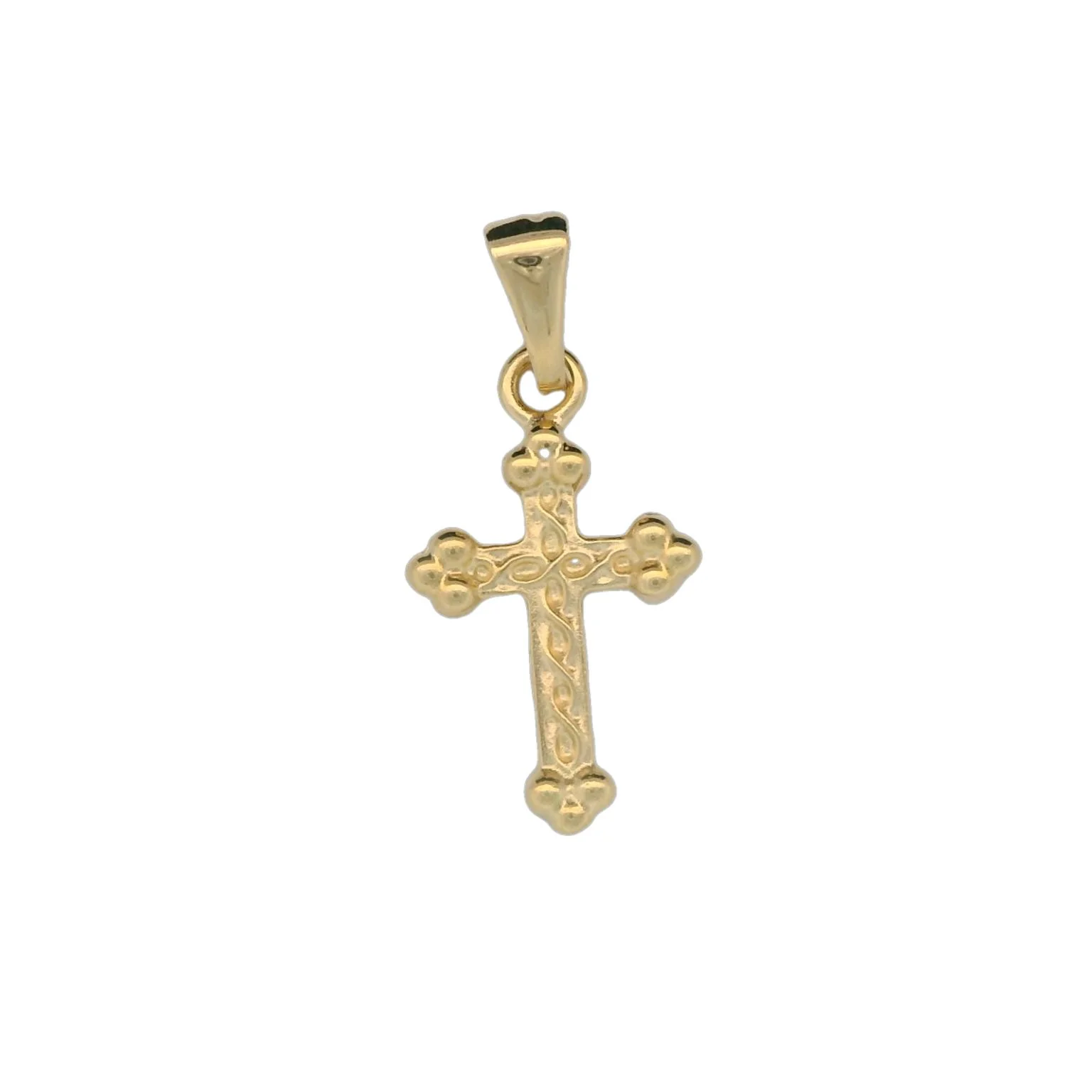 Italian 18K Cross Pendant - Small
