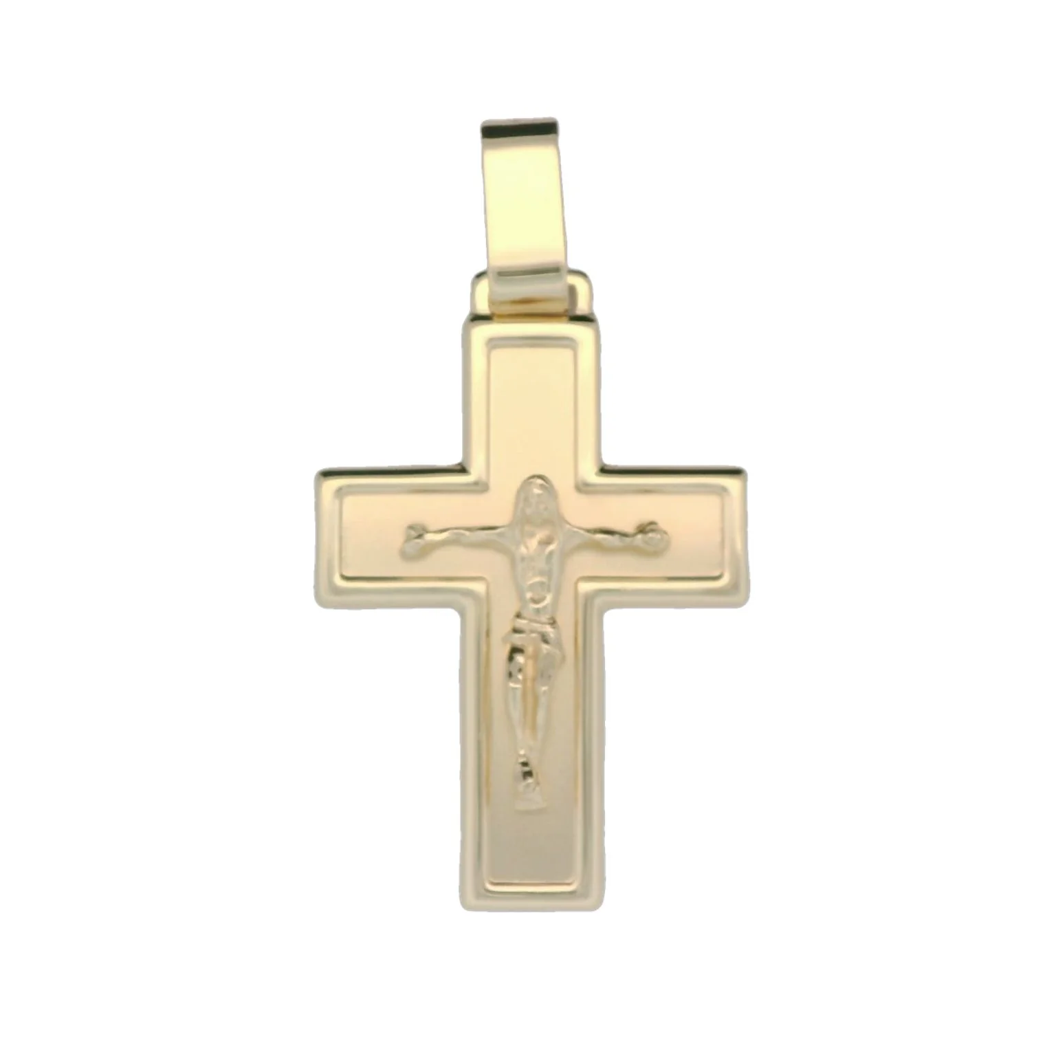 Italian 18K Crucifix Pendant