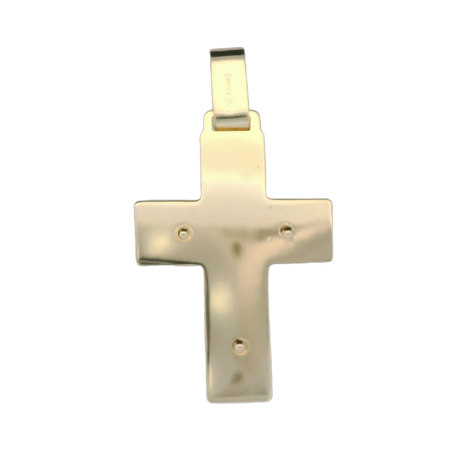 Italian 18K Crucifix Pendant - Image 2