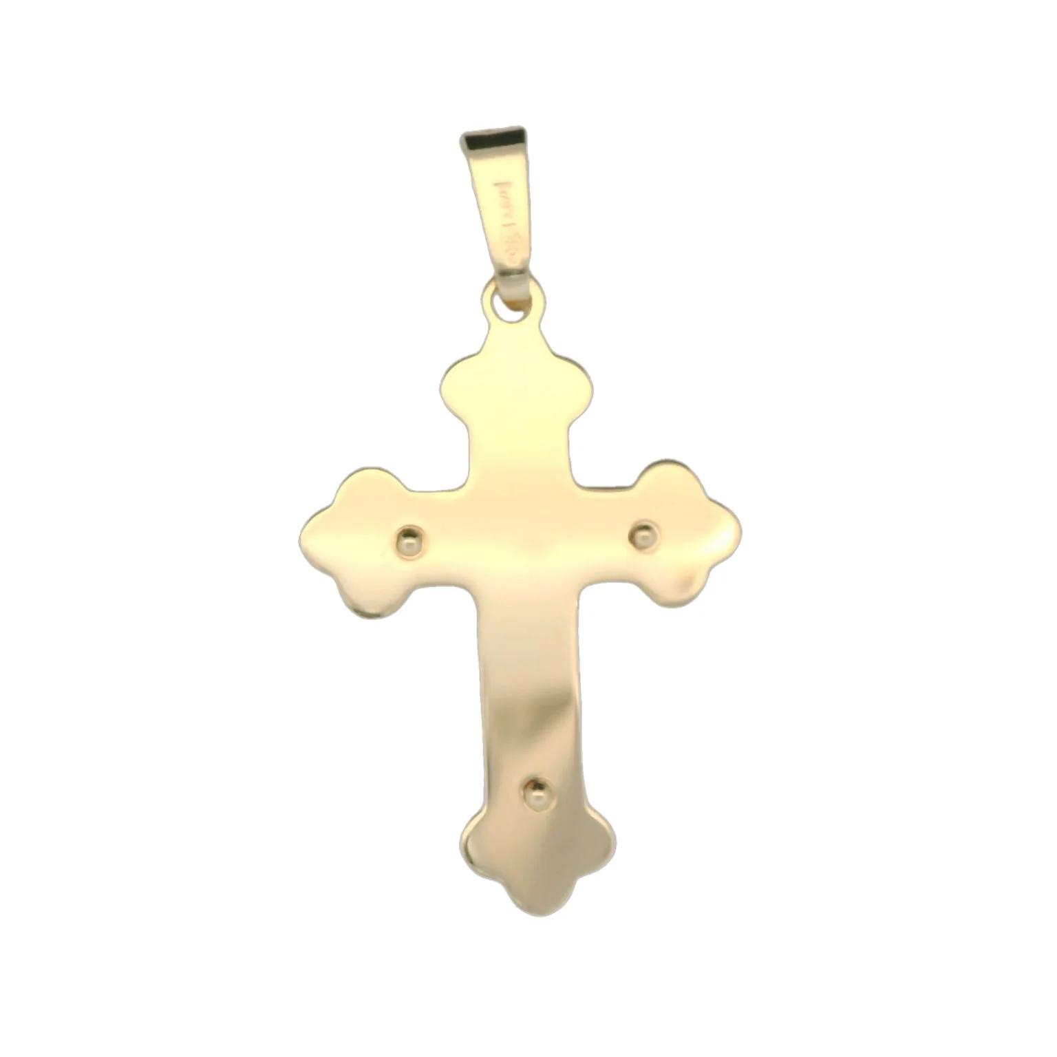 Italian 18K Crucifix Pendant - Image 2