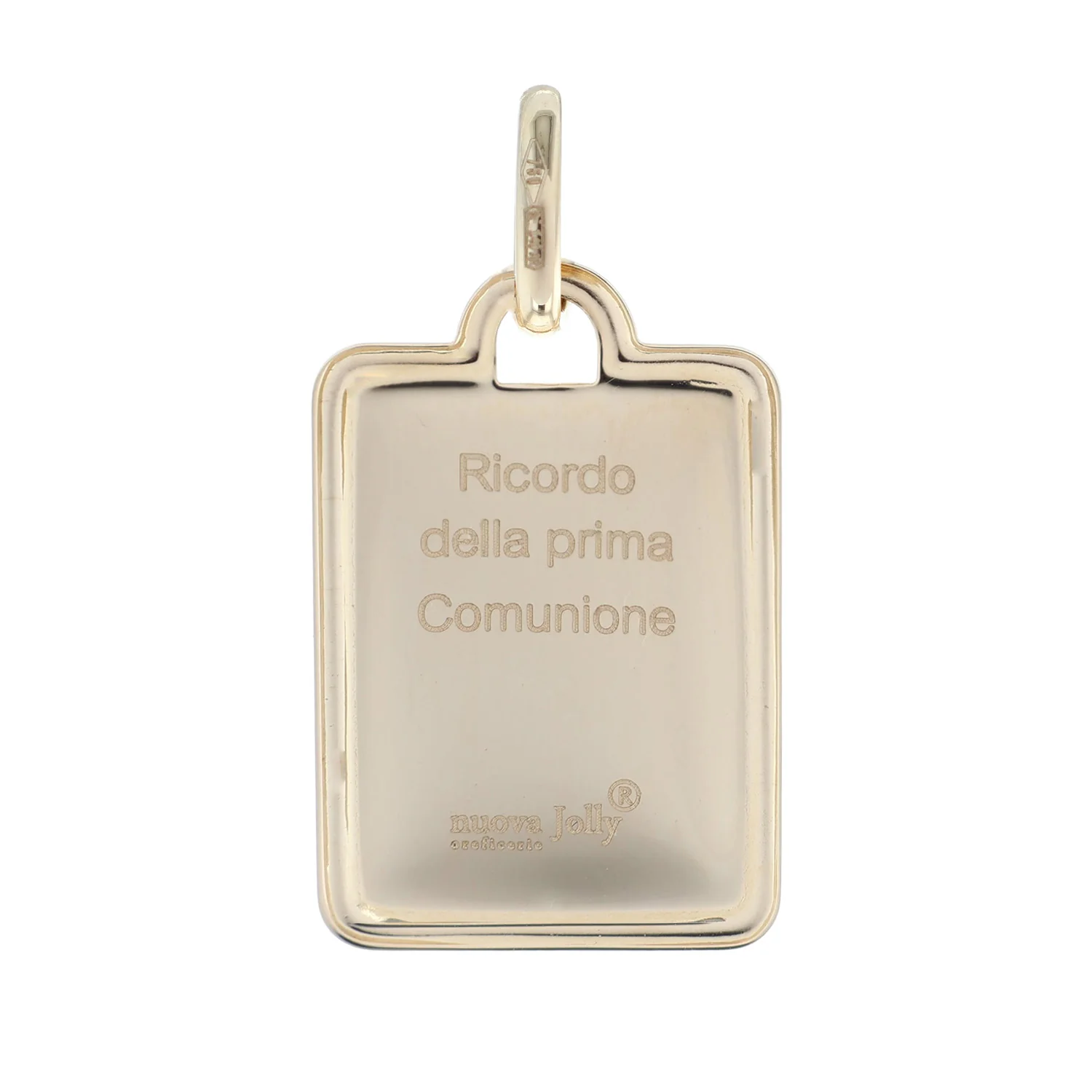Italian 18K First Communion Pendant - Image 2
