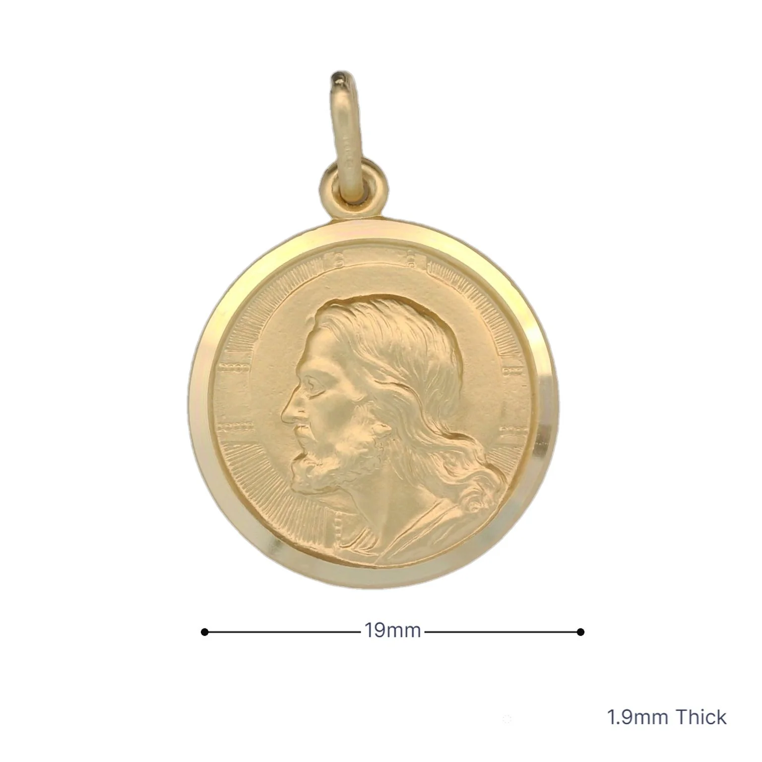 Italian 18K Coined Redeemer Medal - 19MM - Image 3
