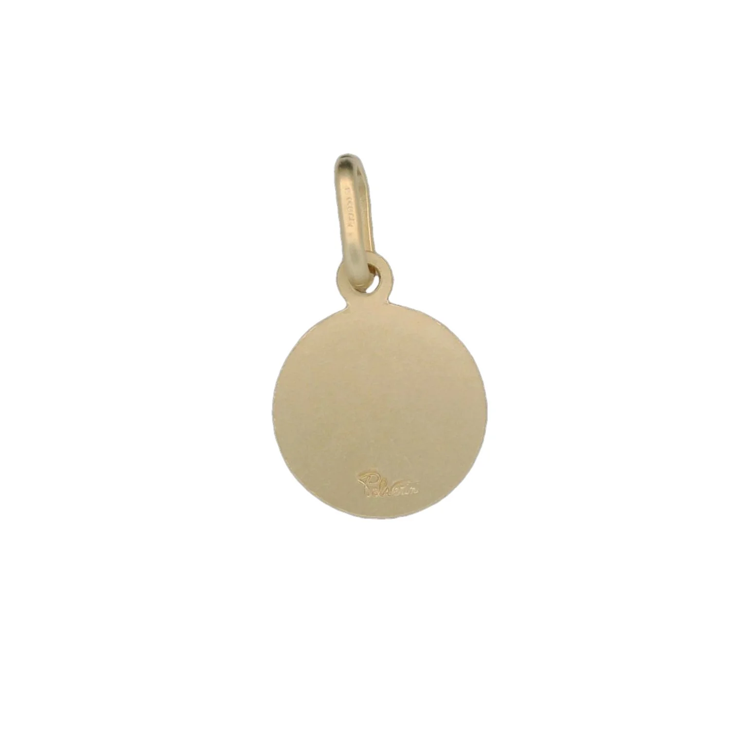 Italian 18K Coined Sacred Heart Medal - 11MM - Image 2