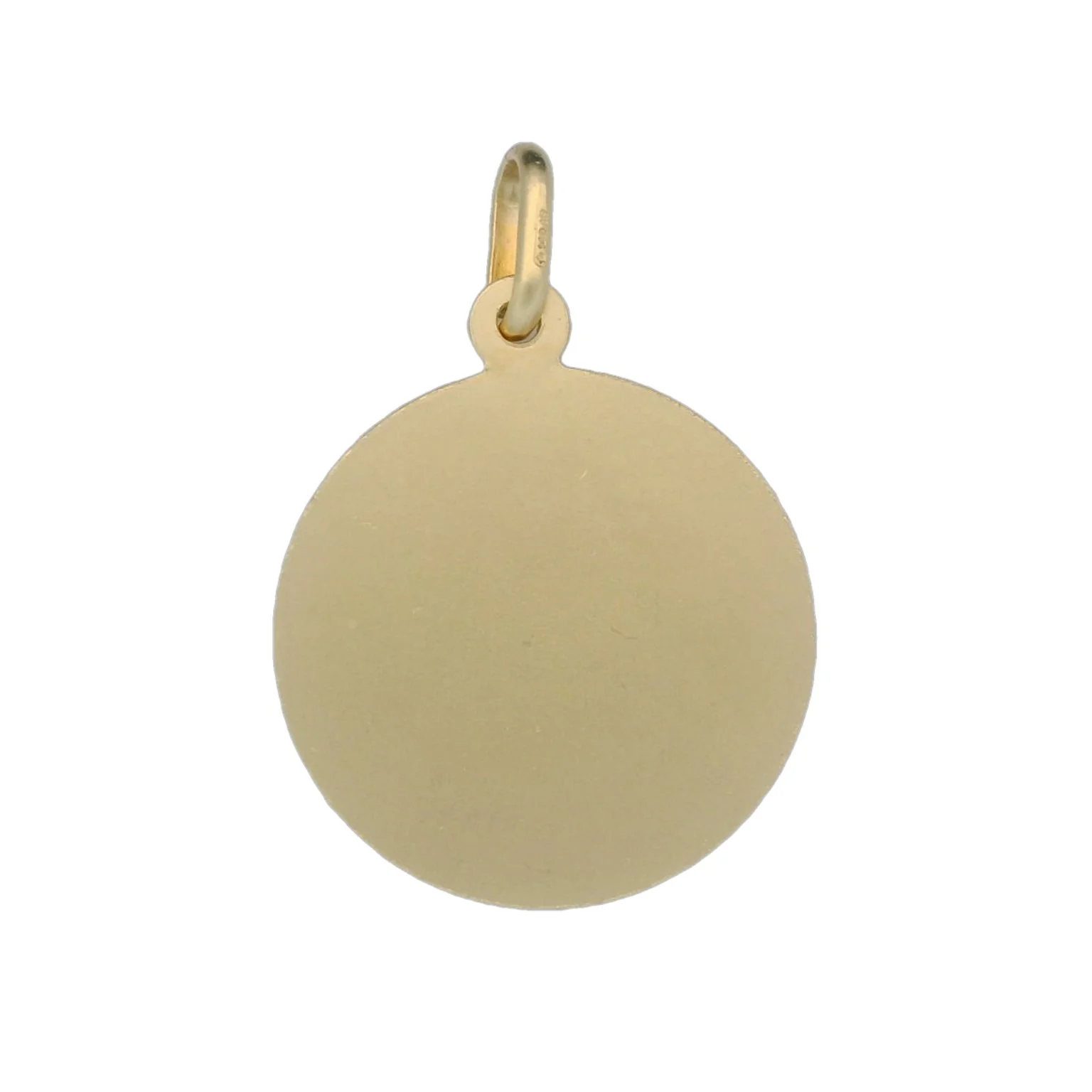 Italian 18K Coined Sacred Heart Medal - 19MM - Image 2